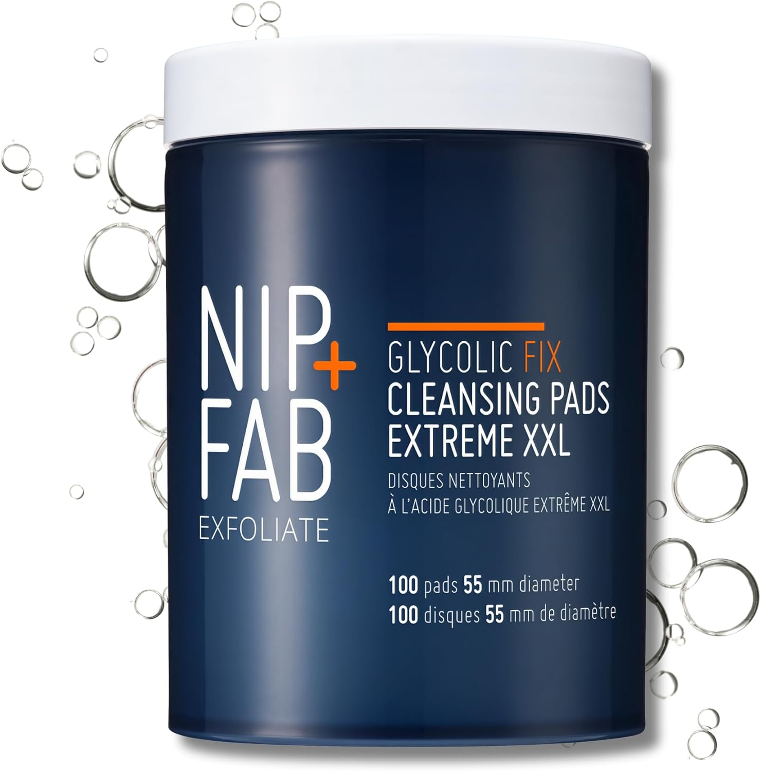 Nip+Fab Glycolic Extreme Fix Night Pads , 100 Pack