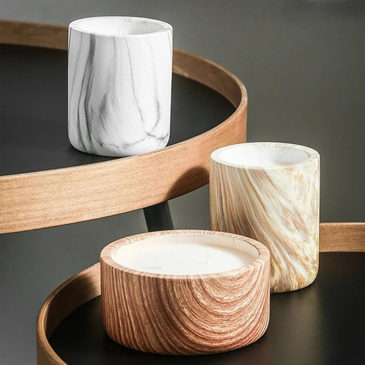 2 PCS Large Jar Resin Molds Box with Lid Silicone Creative Pot Molds for Epoxy Jewelry Trinket Candle Holder Organizer Mold Plant Mold DIY Resin Concrete Crafts Home Decor image number 4