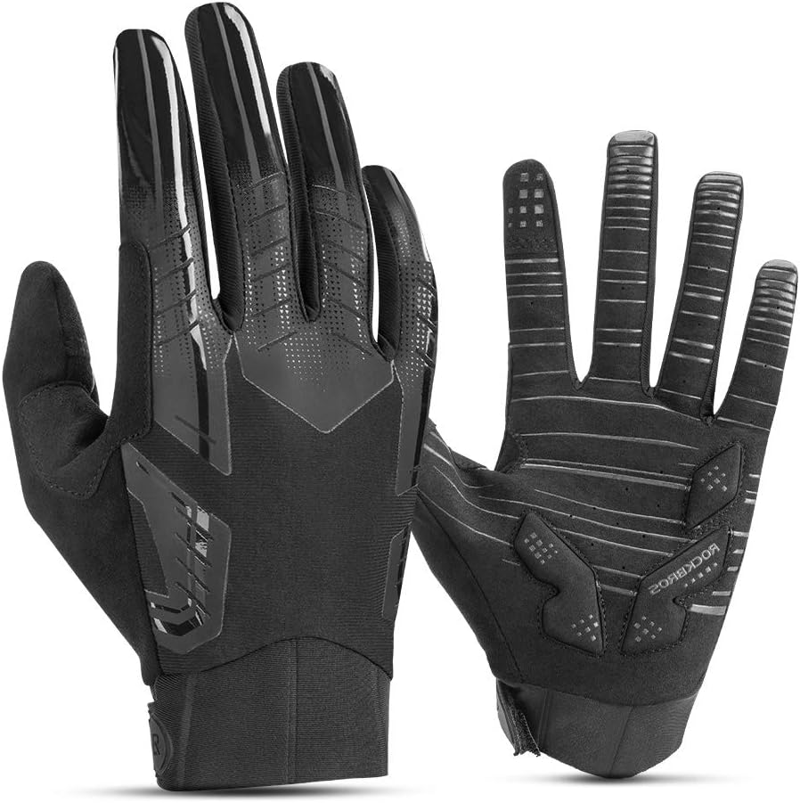 ROCKBROS Winter Cycling Gloves Men Women Breathable Thermal Anti-Slip Skiing Gloves Lightweight Biking Gloves for Riding Fishing image number 4