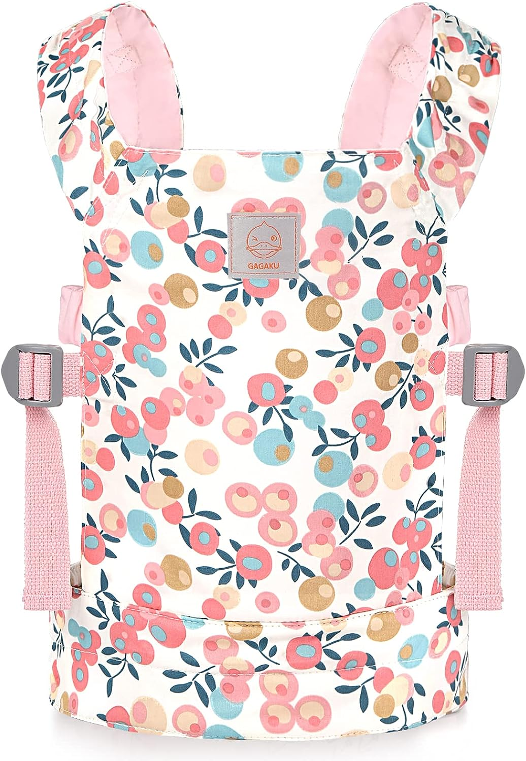 GAGAKU Baby Doll Carrier Stuffed Animal Carrier for Girls Doll Accessory Adjustable Straps for Reborn Baby Dolls - Pink Plume