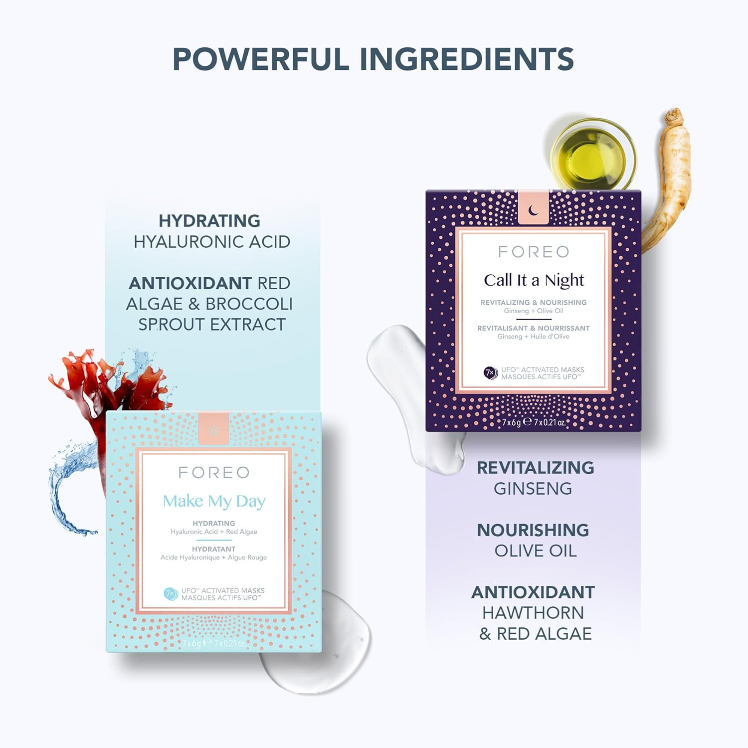 FOREO Hyper Hydra UFO 3 Bundle - Face Moisturiser Device + 14 UFO Activated Masks + Hydrating Night Mask, 15 Ml - Red Light Therapy, Thermo & Cryo Therapy, T-Sonic Massage - anti Aging Skin Care - Ufo 3 Fuchsia Set image number 6