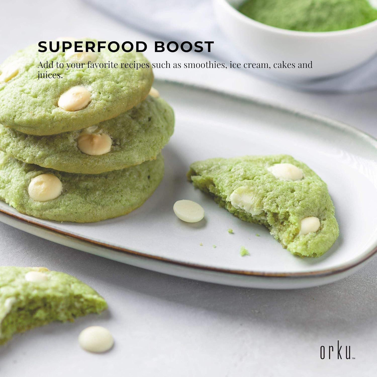 600G Organic Matcha Powder Tub Bucket Camellia Sinensis Green Tea Leaf