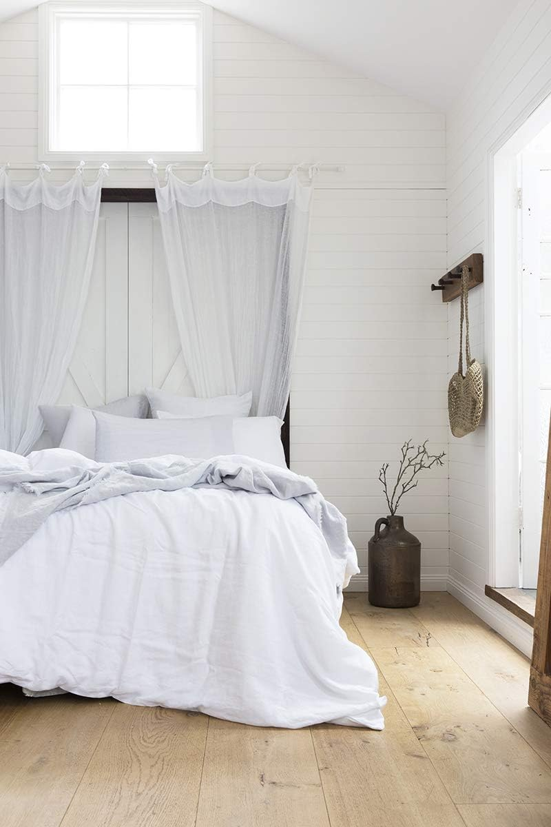 Bambury King Bed Linen Quilt Cover Set, Silver