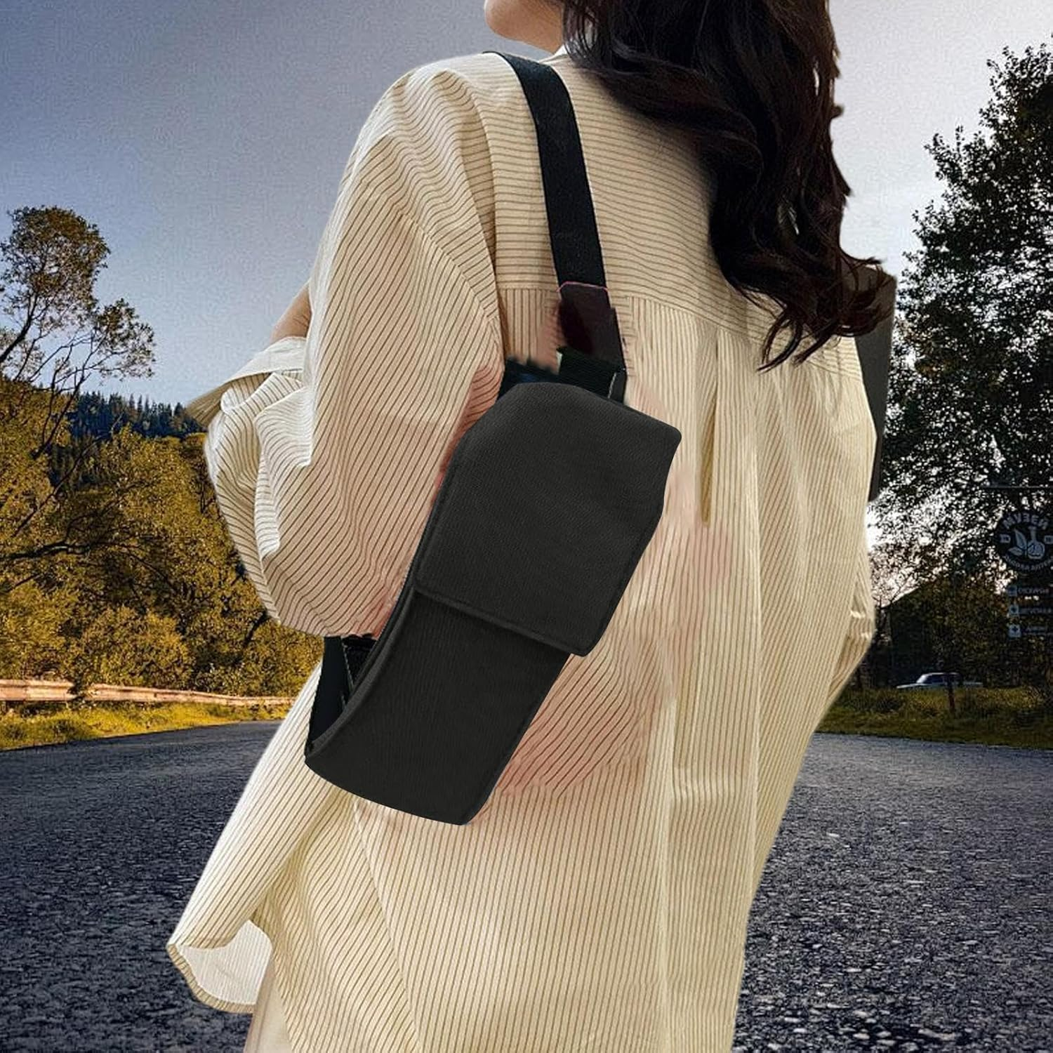 Phone Bags for Women - Phone Chest Neck Pouch | Modern Carrying Purse,For Travel Workout Gym Running Fitness Cycling Indoor Outdoor - Blue image number 3