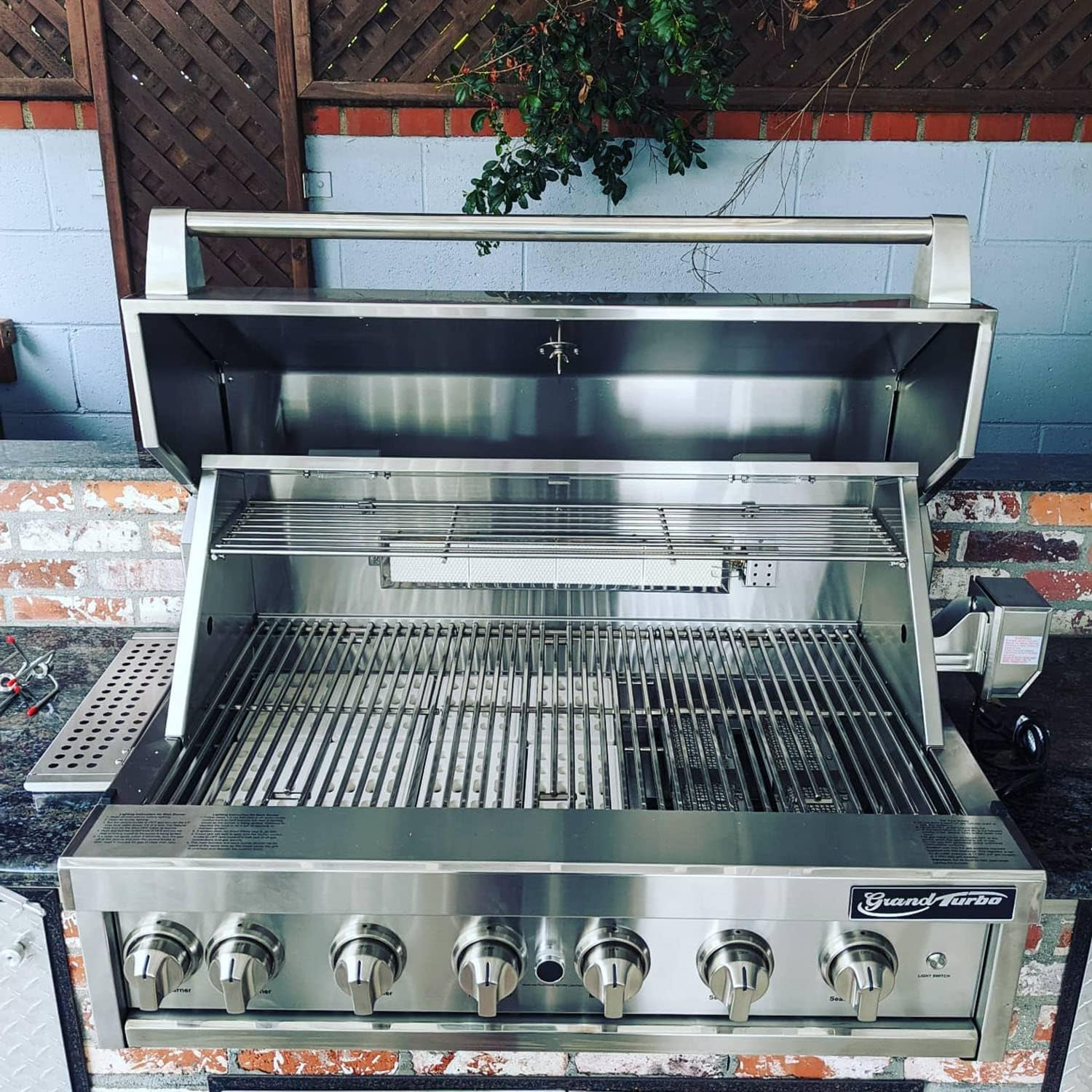 Delsbbq 4-Pack Universal Replacement Heat Plate Flame Tamer for Grand Turbo Grills, Ceramic Brick Flame Tamer, Replacement Parts for Grand Turbo Grand Hall, Barbeques Galore Grand Turbo, Members Mark image number 4