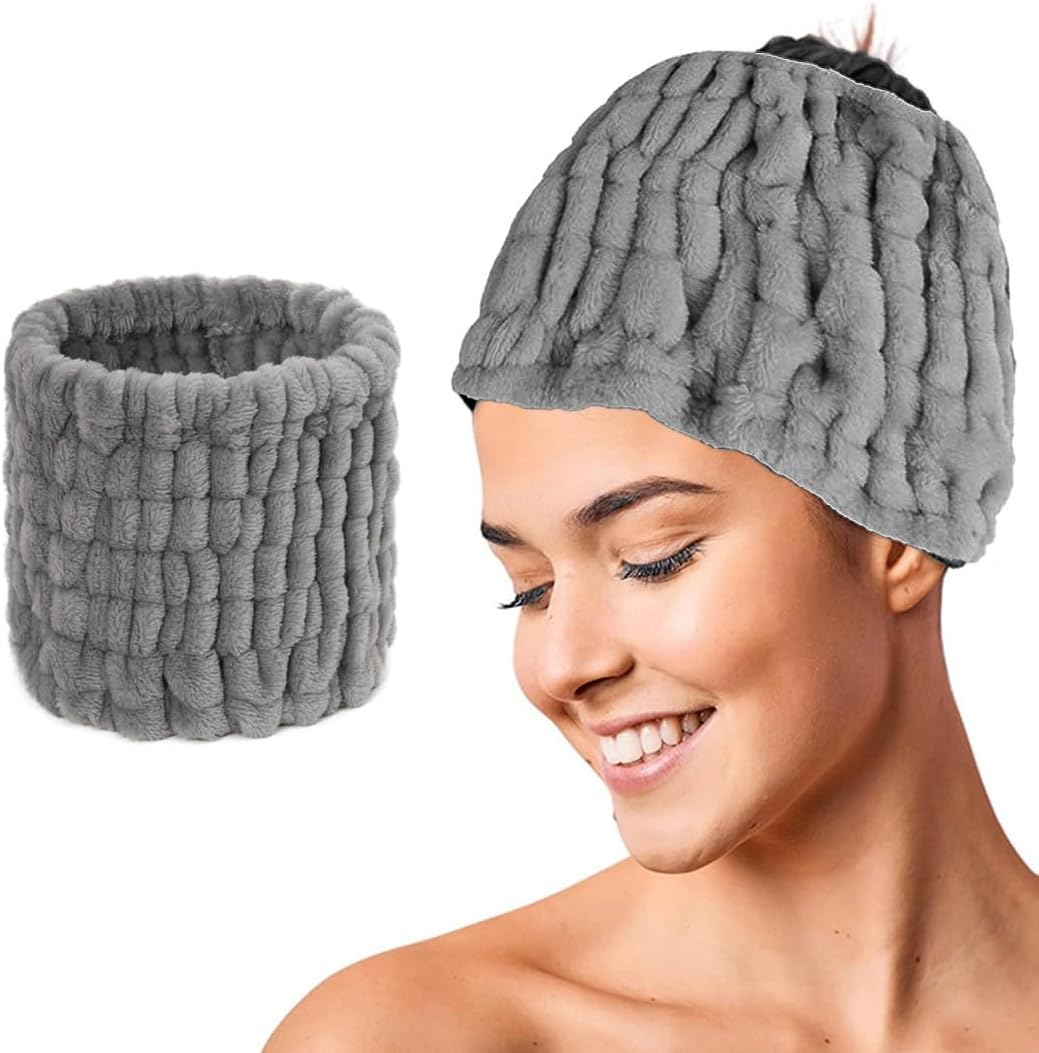 Face Headband, 1 Piece, Women'S Face Wash Hair Band, Elastic Headband, for Make-Up and Face Washing, Terry Cloth Hair Band for Yoga, Sports, Shower, Elastic Face Head Wrap for Girls