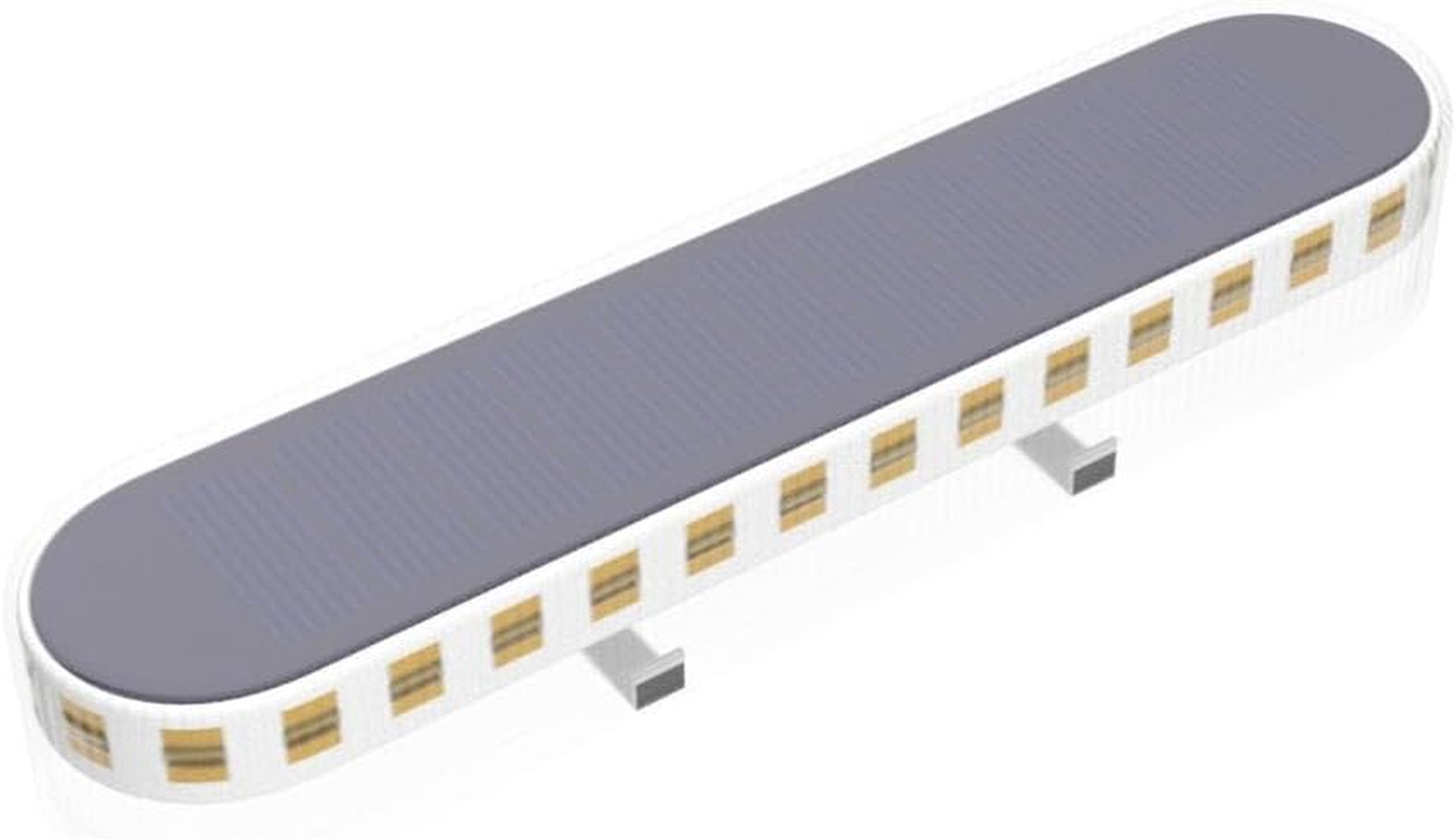 Lacasa Solar Deck Lights, 4 Pack 2700K Warm White LED Dock Lights 40LM, Outdoor Solar Powered Step Lights, Waterproof for Garden Stairs Ground Driveway Pathway Lighting