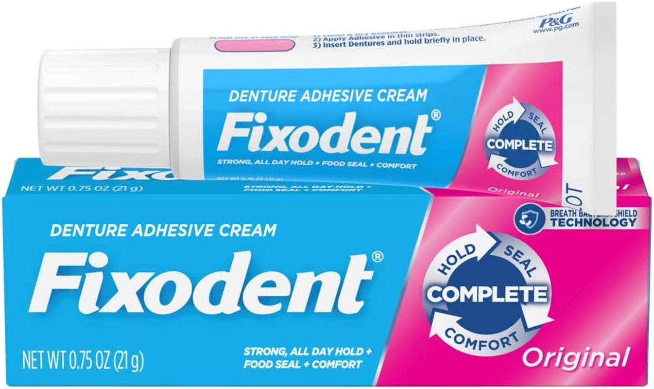 Fixodent Original Denture Adhesive Cream, 0.75 Ounce image number 4