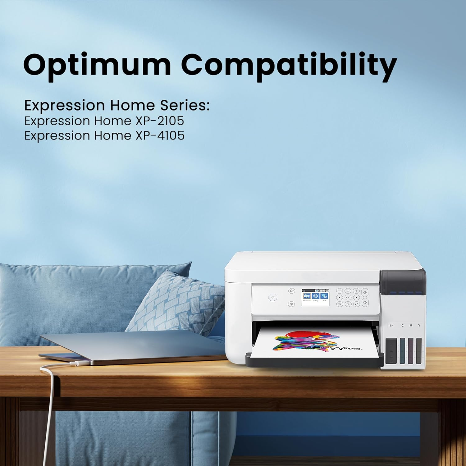 Artillo 39XL Ink Cartridges Compatible for Epson 39XL Ink Cartridges to Use with Epson Expression Home XP-2105 XP 2105 XP-4105 XP 4105 Printer (1 Black, 1 Cyan, 1 Magenta, 1 Yellow) image number 1