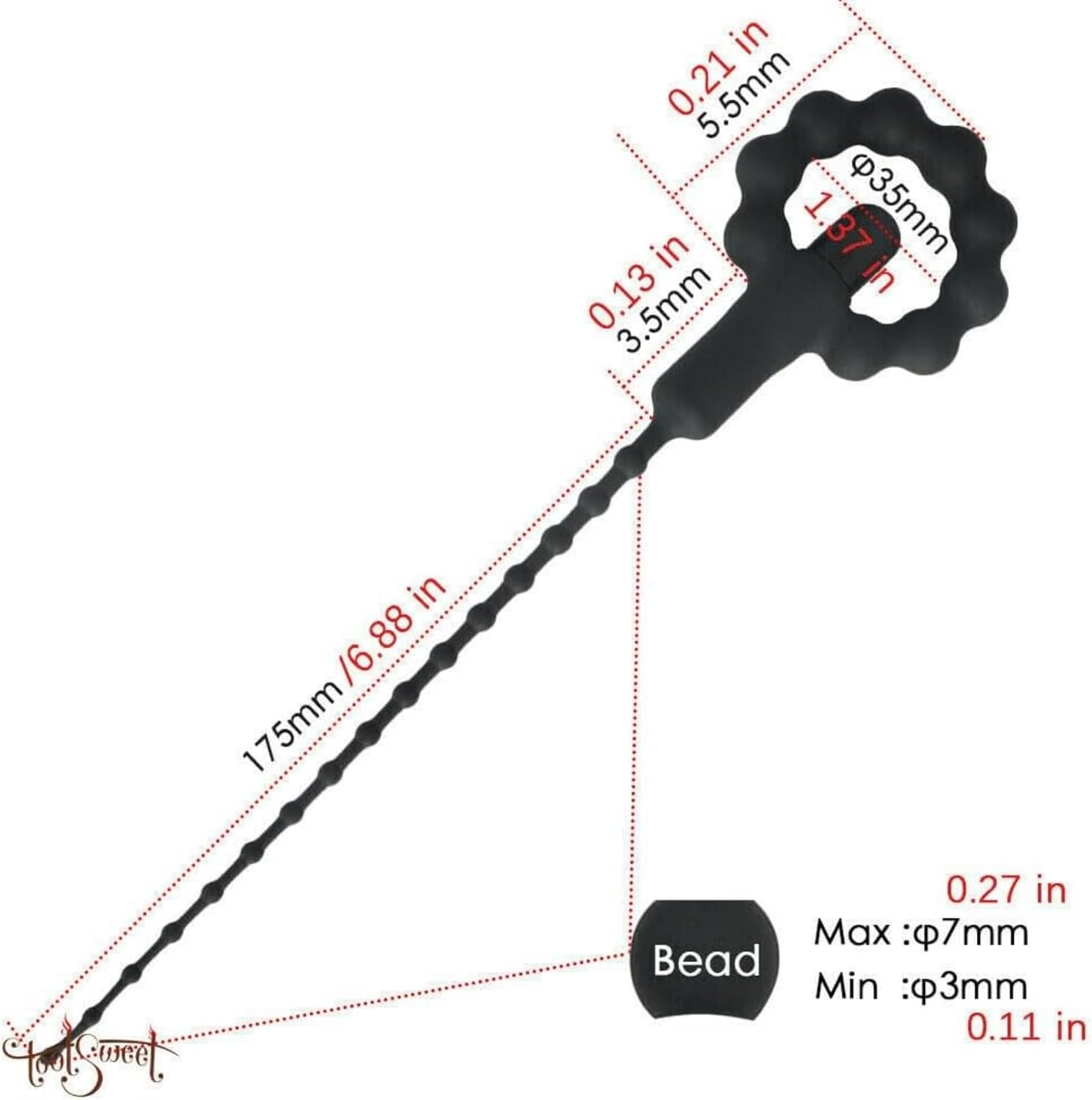 Urethral Vibrator Penis Stimulation Vibrating Prostate Massager for Men Adult Sex Toy