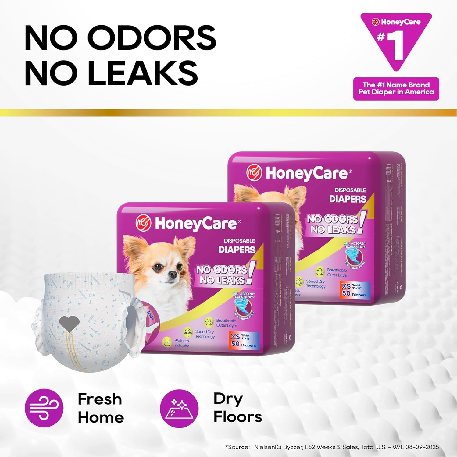 All-Absorb Disposable Dog Female Diapers, X-Small