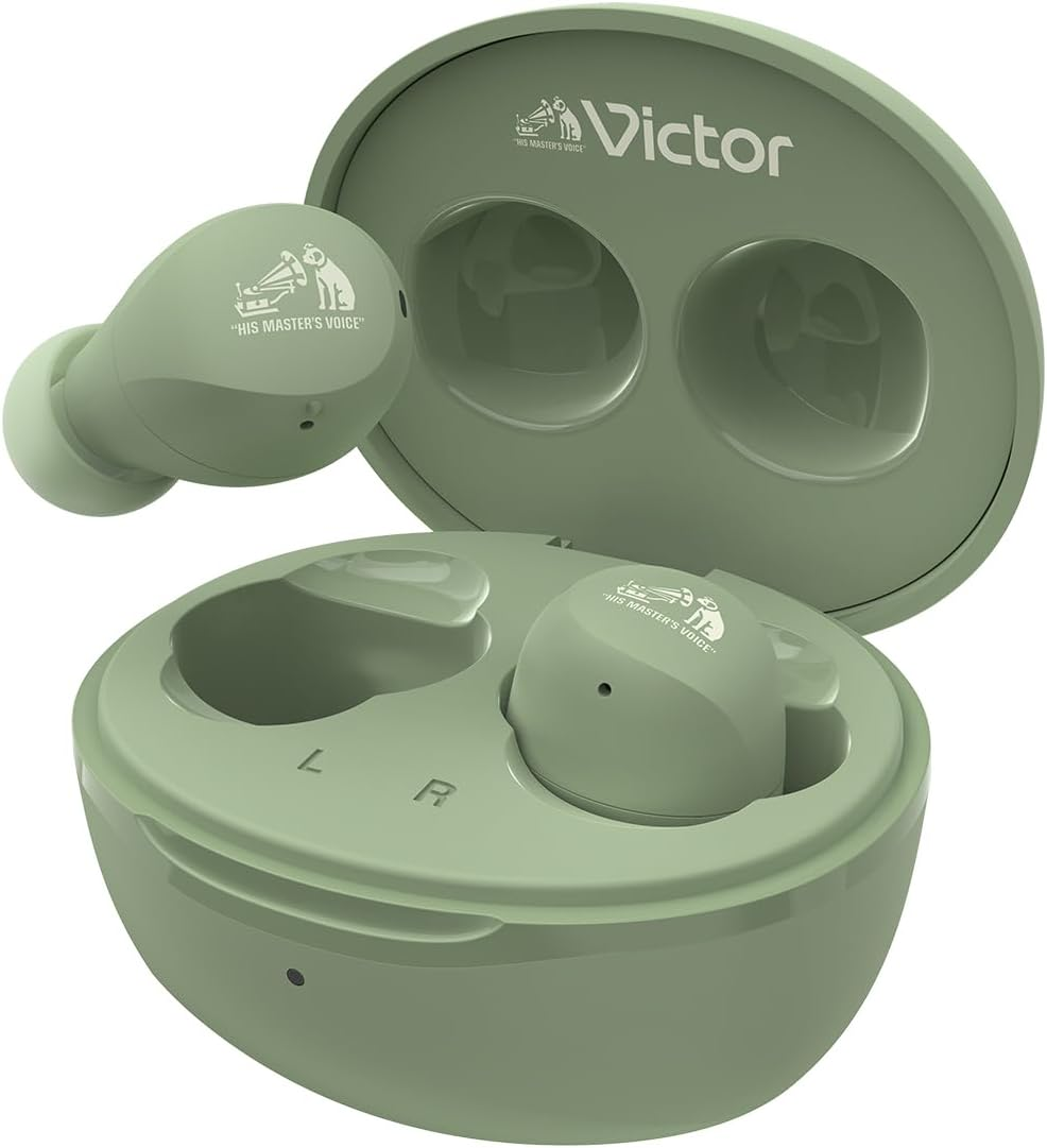 JVCKENWOOD HA-A6T-P HA-A6T-P Wireless Earphones, Bluetooth Ver.5.4, Multipoint, Total 23 Hours of Playback, Microphone Included, Small, Lightweight, Waterproof, Pink