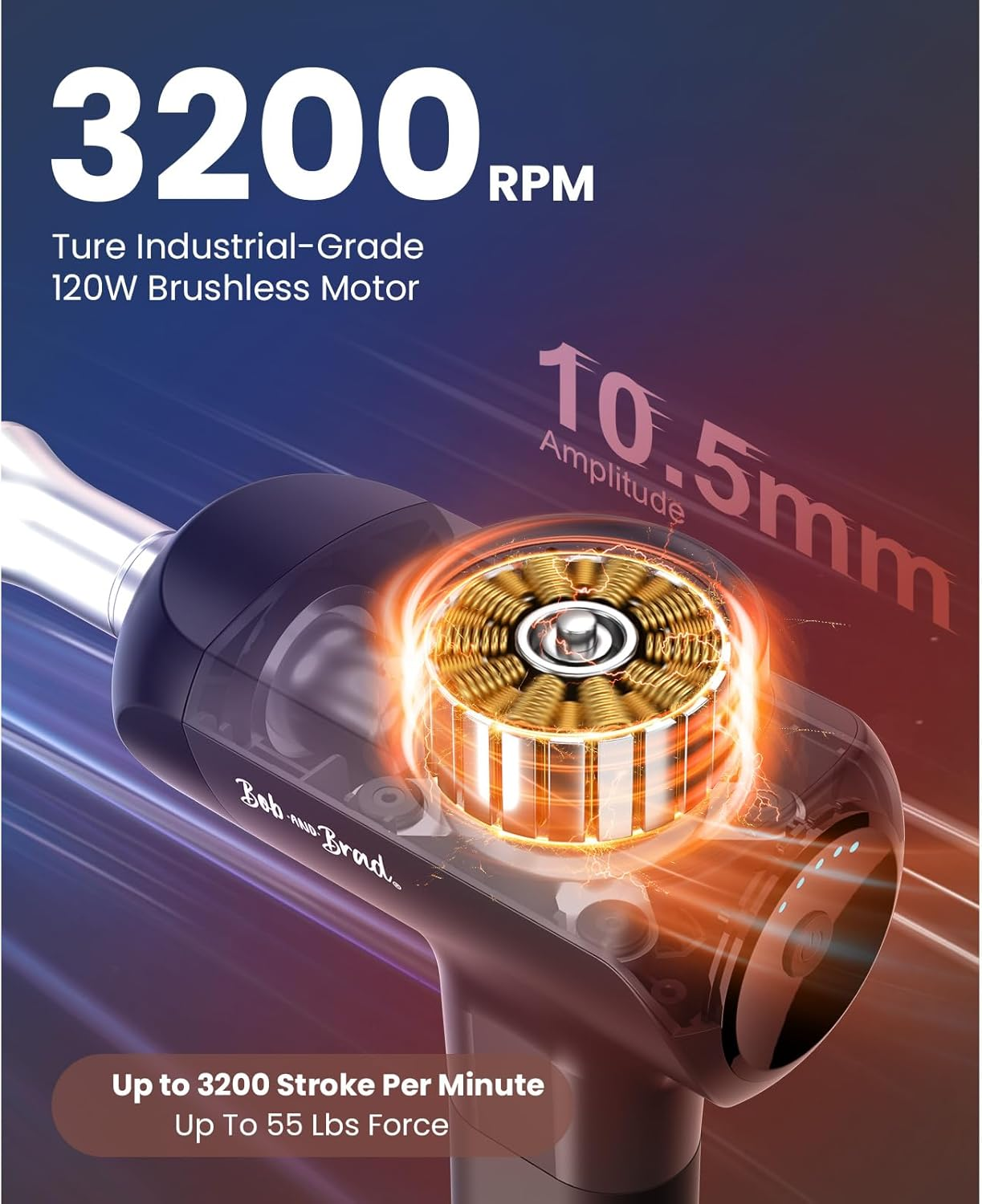 Massage Gun with Heat and Cold, Bob and Brad X6 Pro Max Massage Gun Deep Tissue 11MM Amplitude with Metal Head, Handheld Muscle Massager for Shoulder Back Body Massage Relax Recovery, Great Gift image number 2