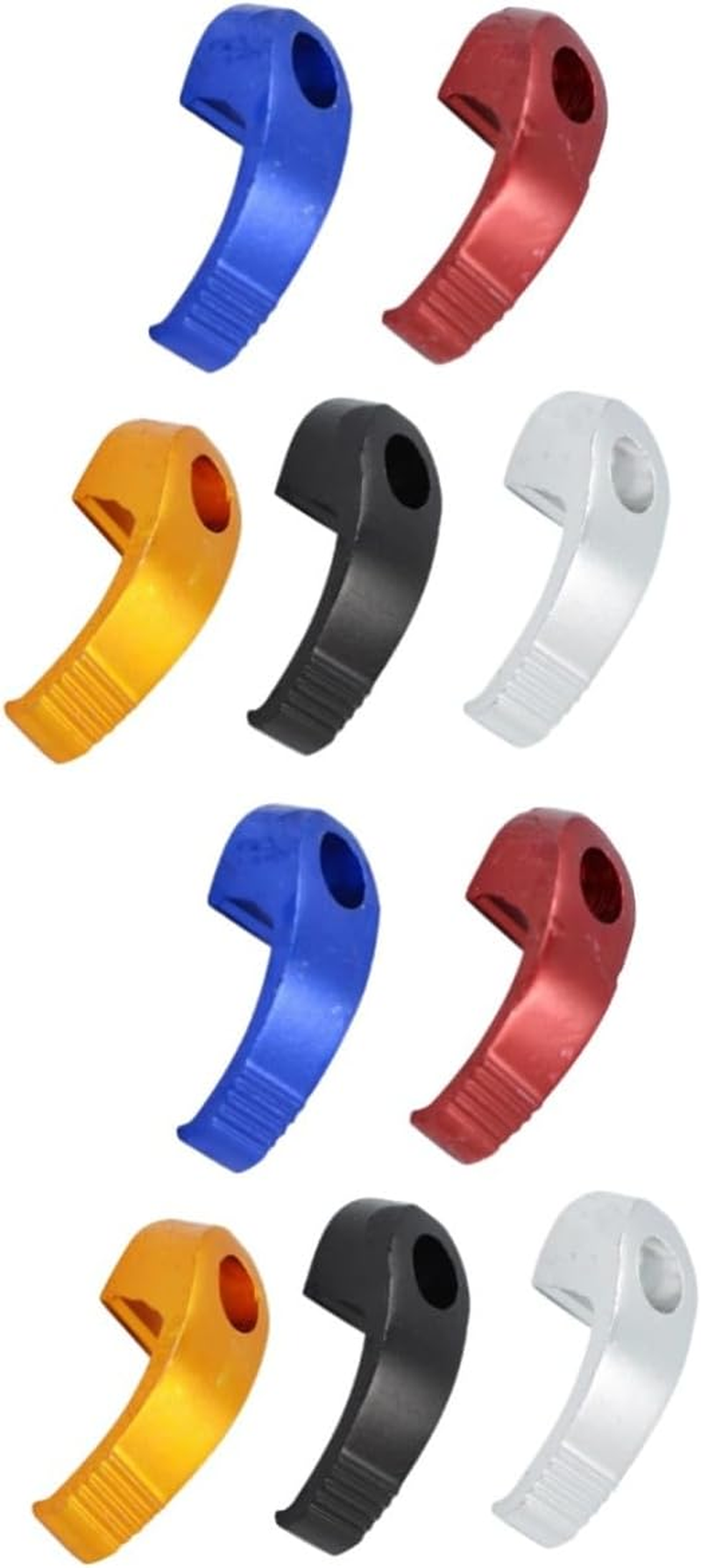 Cabilock 10Pcs Refit Parts Hook Single-Hole Aluminium Alloy Helmet Hook for Motorcycle Electric Scooter Storage Bag image number 5