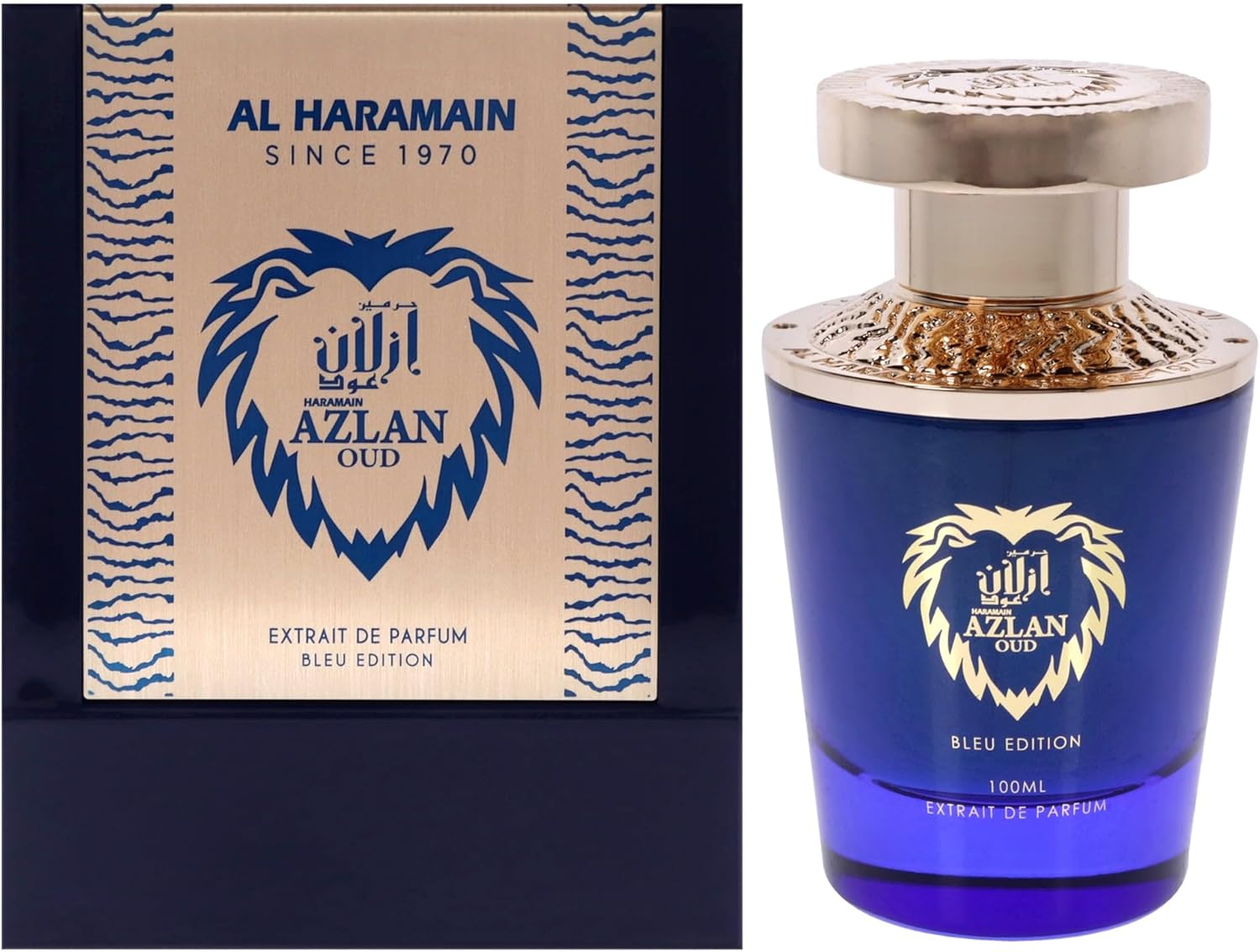 Al Haramain Azlan Oud Bleu for Men 3.33 Oz EDP Spray
