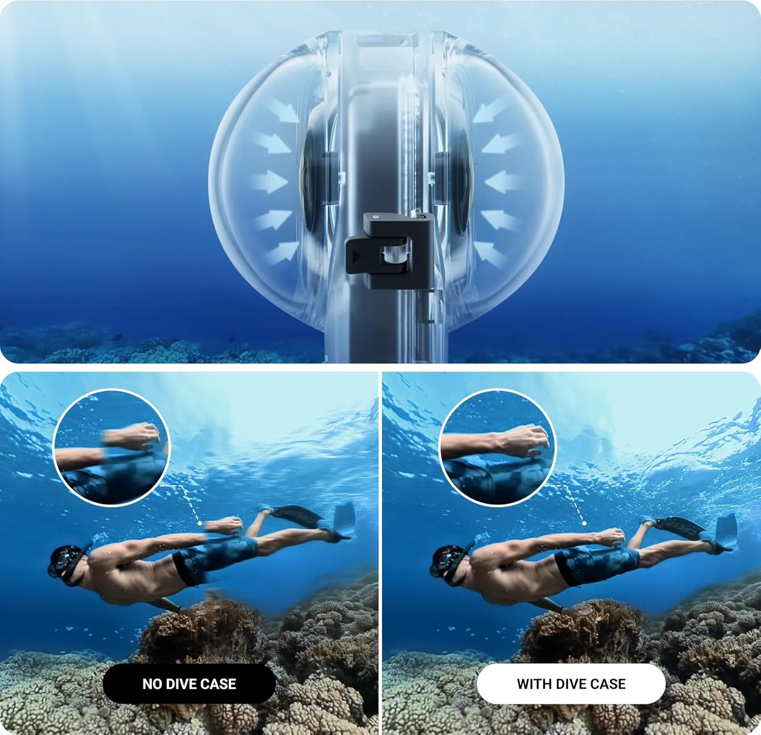 Insta360 Invisible Dive Case for One X3 (New Version)
