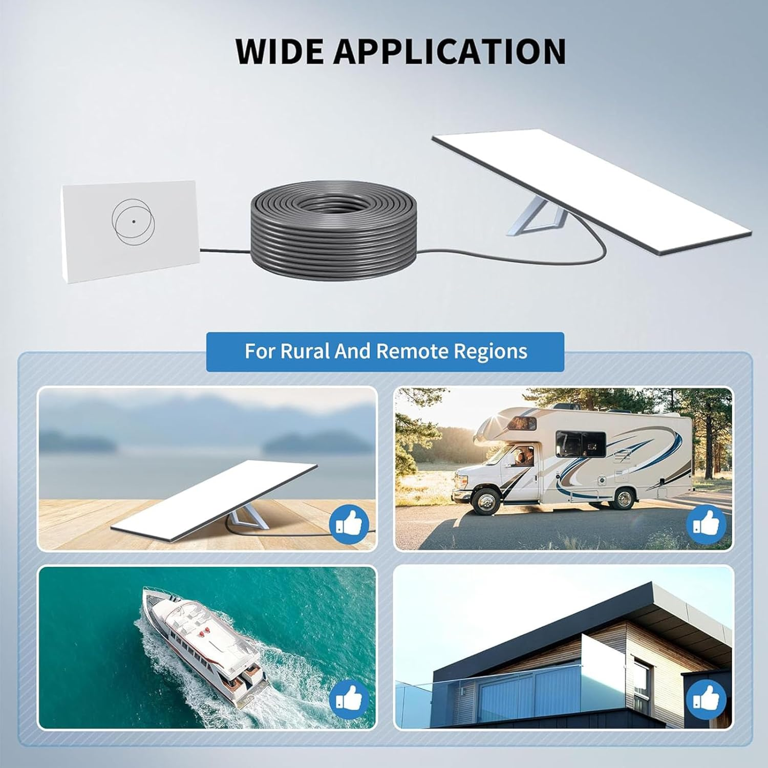 Gen 3 Cable, 6Ft 2M Cable for Gen3 Rectangular Satellite Device, Replacement Short Cable for Standard V3 Mini, Internet Kit Waterproof Outdoor image number 4