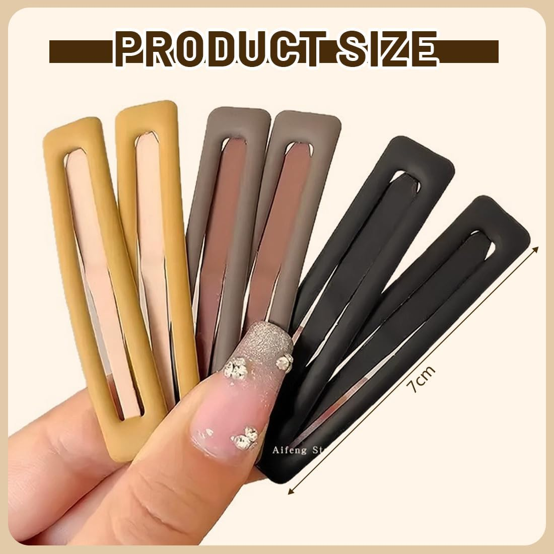 ROKZELT Pack of 20 Hair Clips, Women'S Thin Hair, 7 Cm, Automatic French Hair Clips, Volume Clip, French Barrette Clip, Colourful Hair Clips, Hair Clip for Girls and Women (4 Colours)