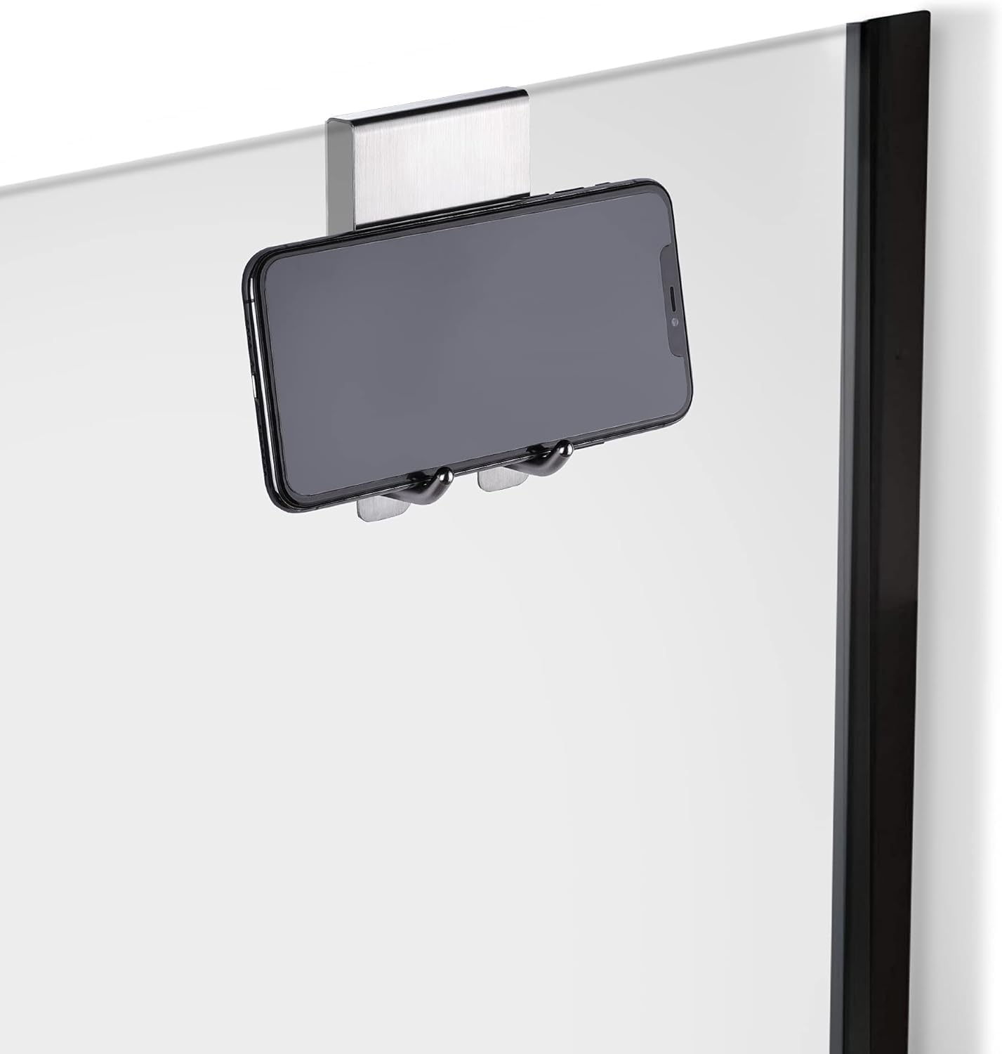 Taozun over the Door Hooks for Shower - Towel Hanger, Squeegee Hooks for Bathroom Frameless Glass Door, Stainless Steel 2 Packs image number 2