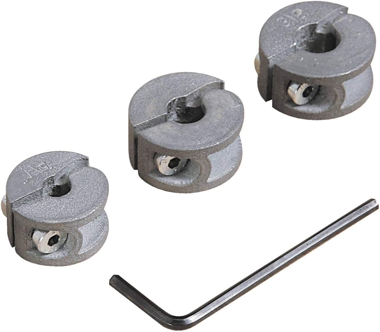 Wolfcraft Universal Depth Stop Set, 3 Pcs. I 2755000 I for Restricted-Depth Drilling image number 1