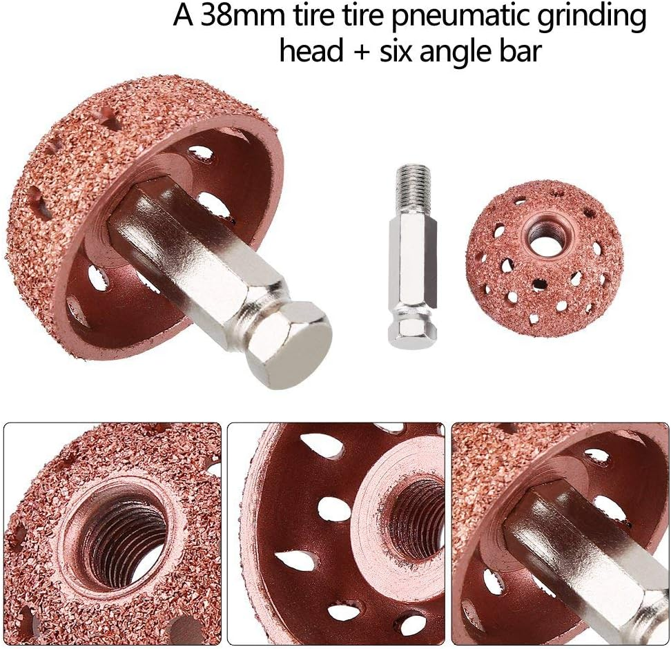 38Mm Tire Buffing Wheel, Low Speed Tyre Buffer, Tire Repair Grinding Head with Linking Rod for Tyre Repair image number 4