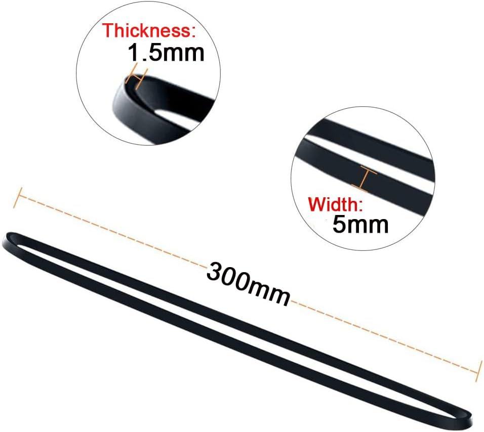 Rubber Bands Black Large Garbage Can Elastic Bands 300Mm 30Pcs Trash Cans,For Office Supplies Home image number 5