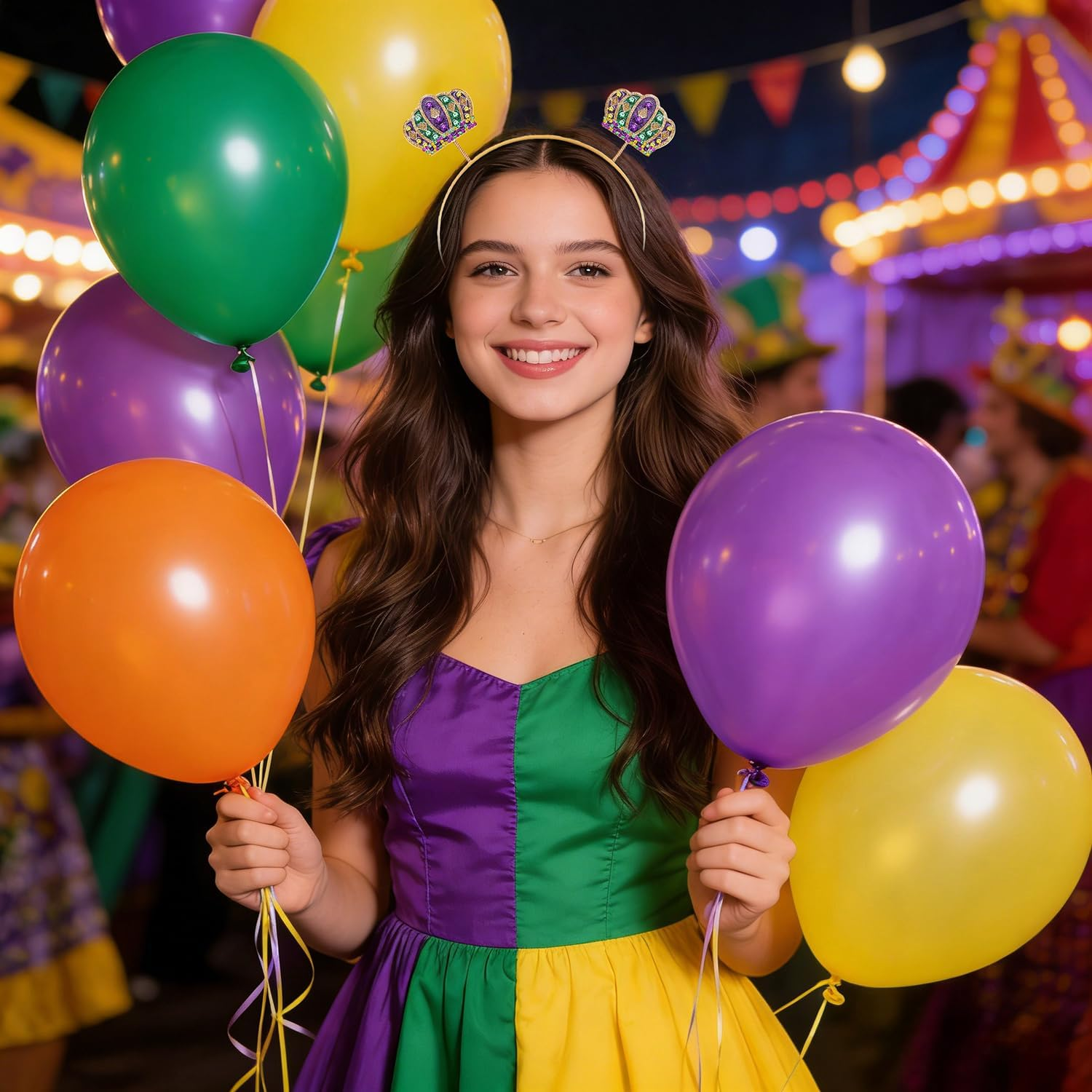 MOLOCH Christmas Headband Christmas Bow Hairband Red Green Tassel Headband Carnival Xmas Costume Holiday Hair Accessory Gifts