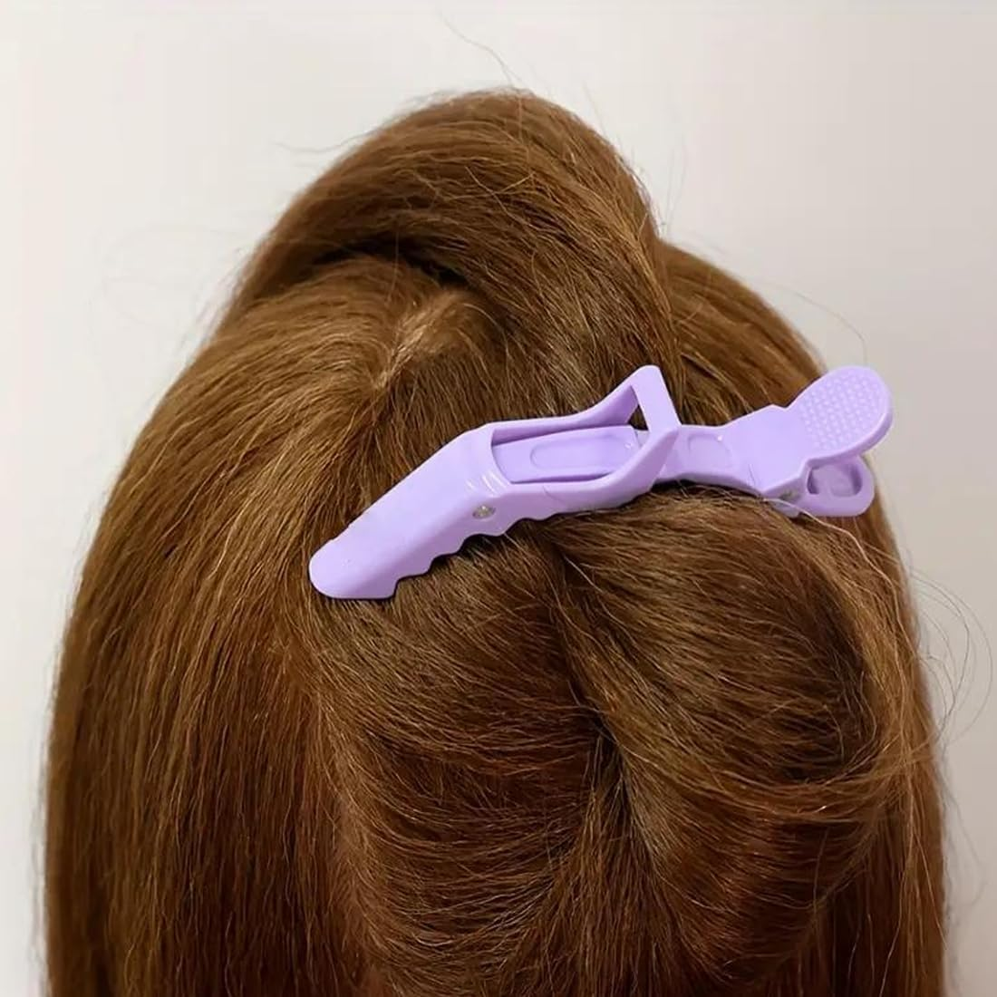 10Pcs Neutral Crocodile Hair Clips, Crocodile Hair Clips Sections Hair Clips for Styling, Hairdressing Hair Clips image number 1