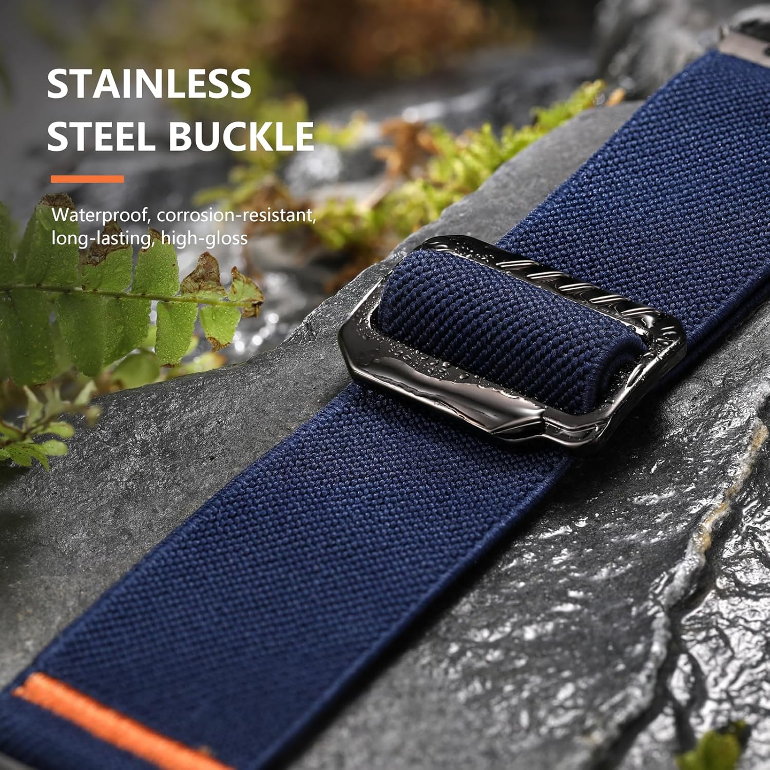 Witzon Elastic Sport Bands Compatible with Apple Watch Ultra 3 2 Band/Ultra Band 49Mm, Iwatch Series 11/10/9/8/7/6/5/4/3/2/1/SE 45Mm/44Mm/42Mm Stretchy Nylon Solo Loop Wide Replacement Strap Men Women