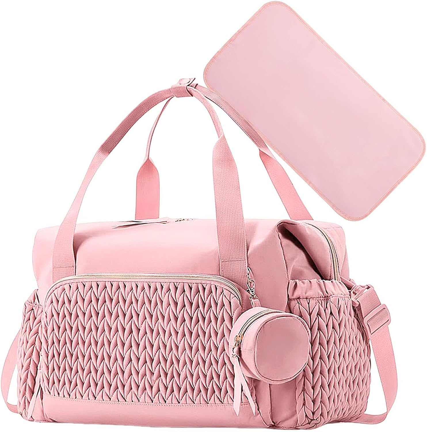 Portable Baby Bag Lightweight Nappy Bag All-In- Nappy Bag Baby Accessories Bag Convertible Nappy Bag Spacious Baby Bag Baby Bottle Holder Nappy Changer image number 4