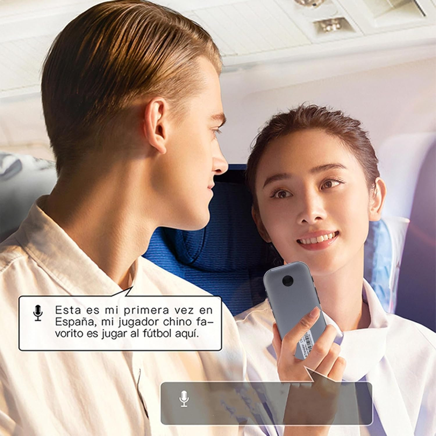 138 Language Translator Device, 1GB +8GB Offline Online Photo Voice Translation, Real Time Two Way Voice Translation Device with 3.0In Touch Screen, for Travel Business Learning image number 5