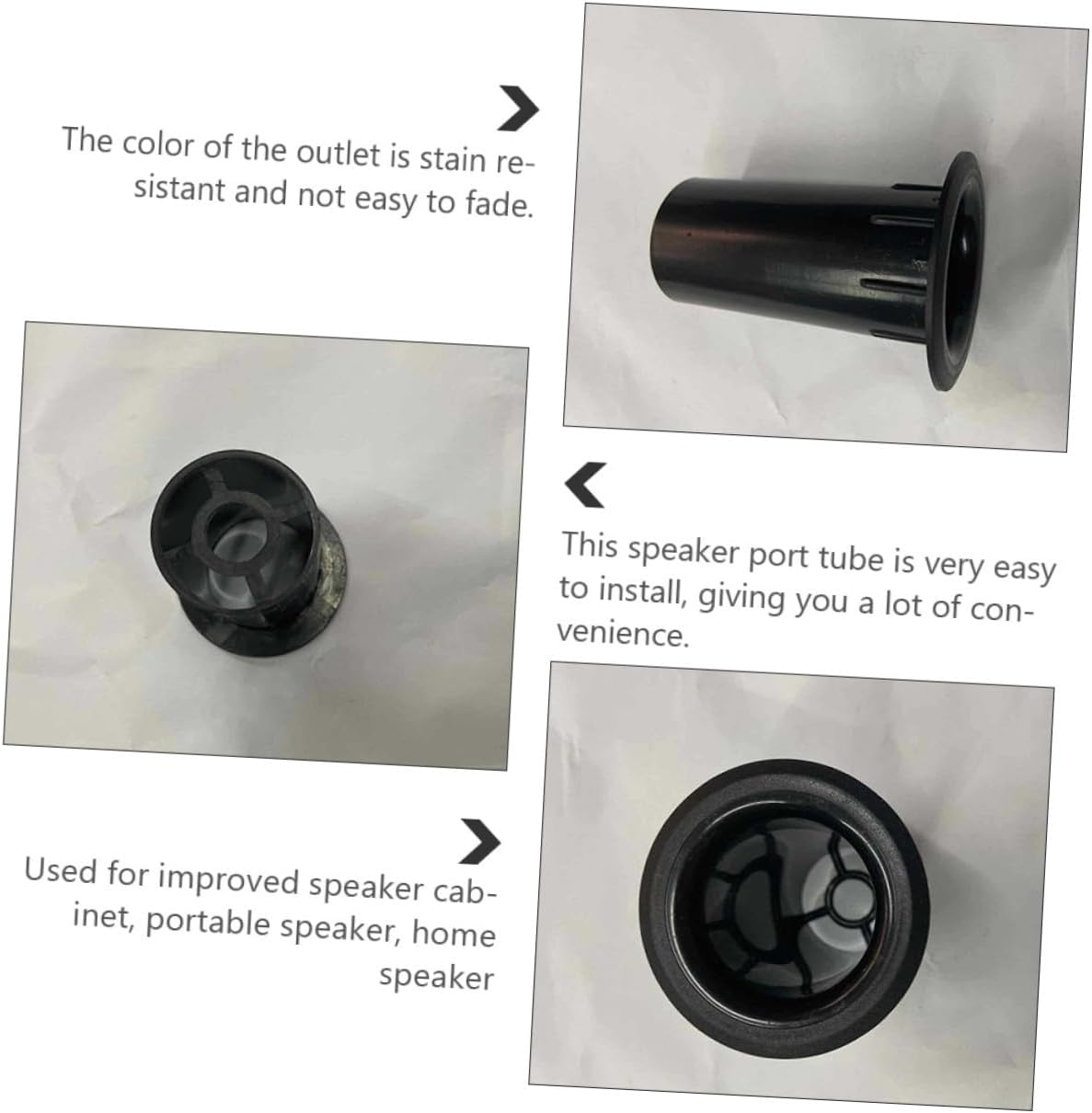 POPETPOP 20PCS Plastic Woofer Box Port Tubes High Performance Speaker Subwoofer Bass Outlet Replacement for Home Car Portable Easy Installation Noise Reduction image number 5