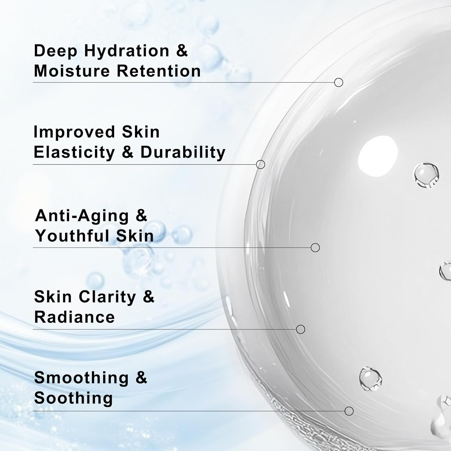 Hyaluronic Acid Powder for Face, High Molecular Weight Hyaluronic Acid Facial Serum Skin Care, Homemade Hydrating Serums, Moisturizer Skincare Cosmetics Grade 100G(5.32Oz) image number 3