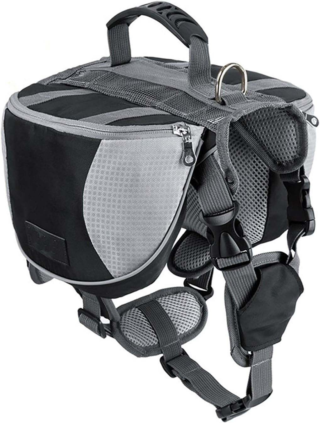 Adjustable Service Dog Supply Backpack Saddle Bag for Camping Hiking Training