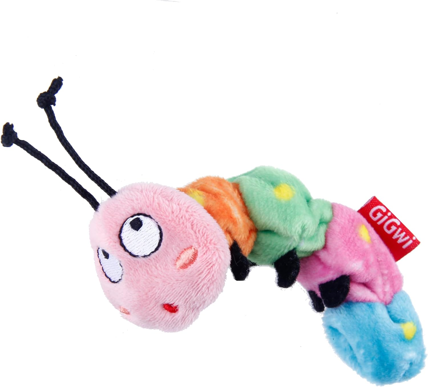 Gigwi Interactive Cat Toy 100% Organic Catnip Catapillar Toy for Cats and Kittens, for Indoor and Outdoor Cats - Multicoloured image number 2
