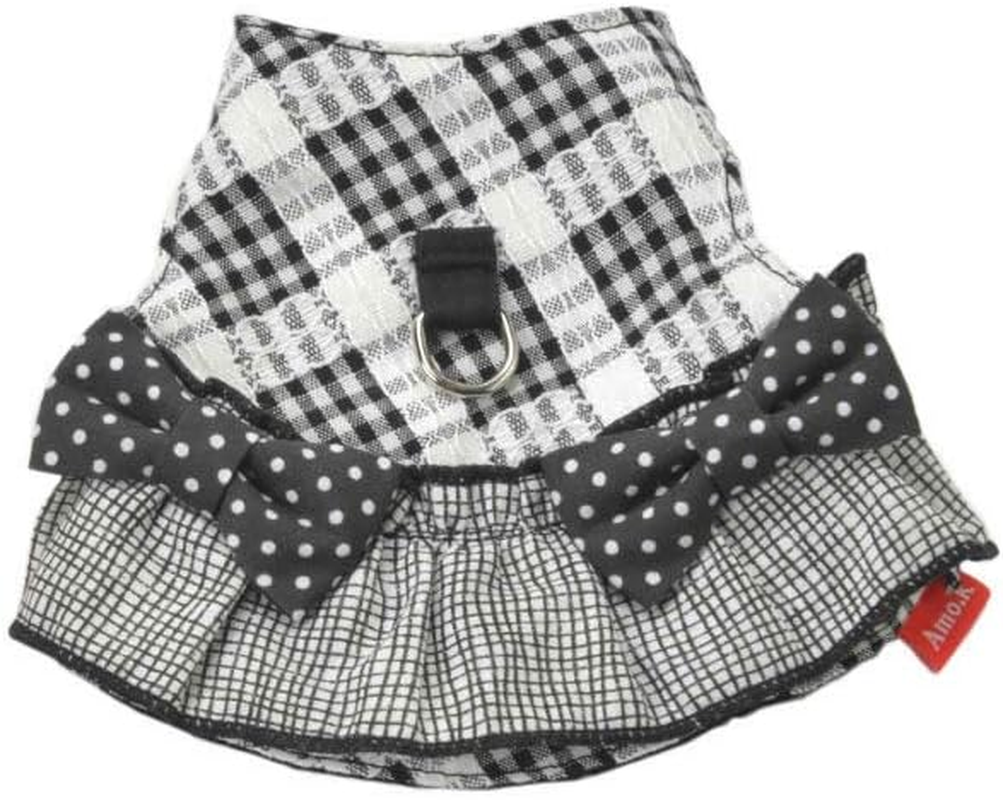 Dog Amoc Collar 250007-0 Dog Cat Baby H Block Check Black Puppy Kitten L Size