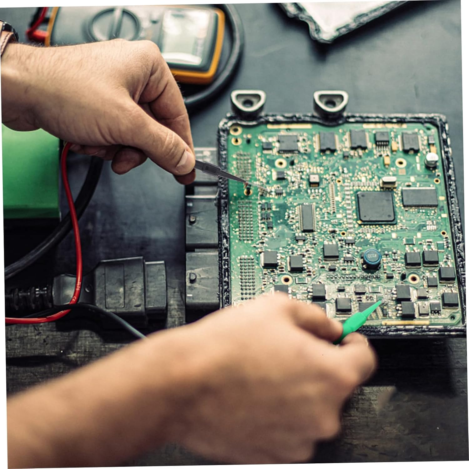 DOITOOL 10Pcs Automotive Test Probe Ultra-Fine Car Test Lead for Maintenance Tester Puncture Wire Tool for Car Circuit Testing Random Color