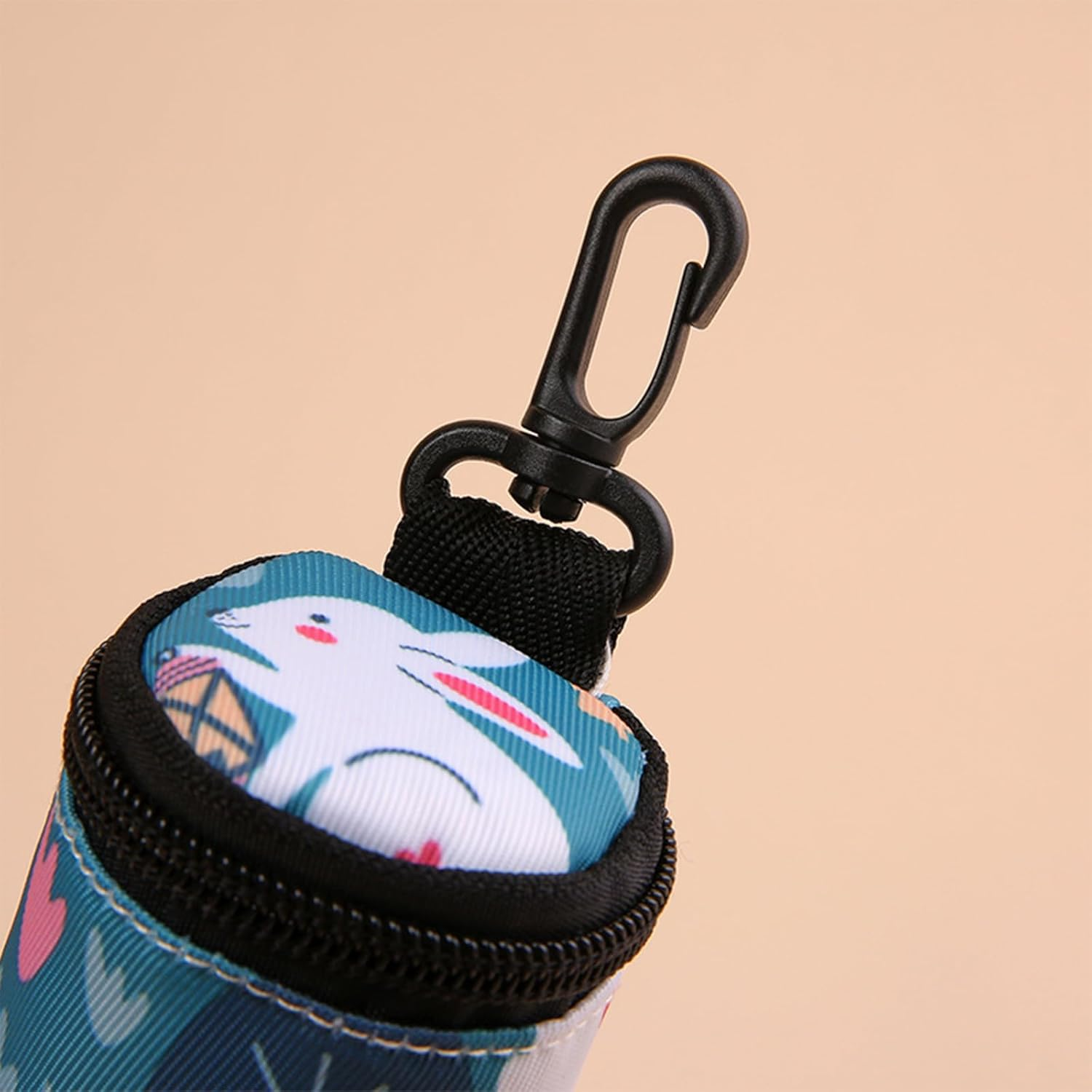 Dog Bag Poop Dispenser with Zip, Dog Poop Waste Bag Dispenser, Pet Dog Waste Bag Dispenser, Dog Poop Bag Holder, Dispenser for Dog Waste Bags, Dog Bags Dispenser with Carabiner Hook image number 5