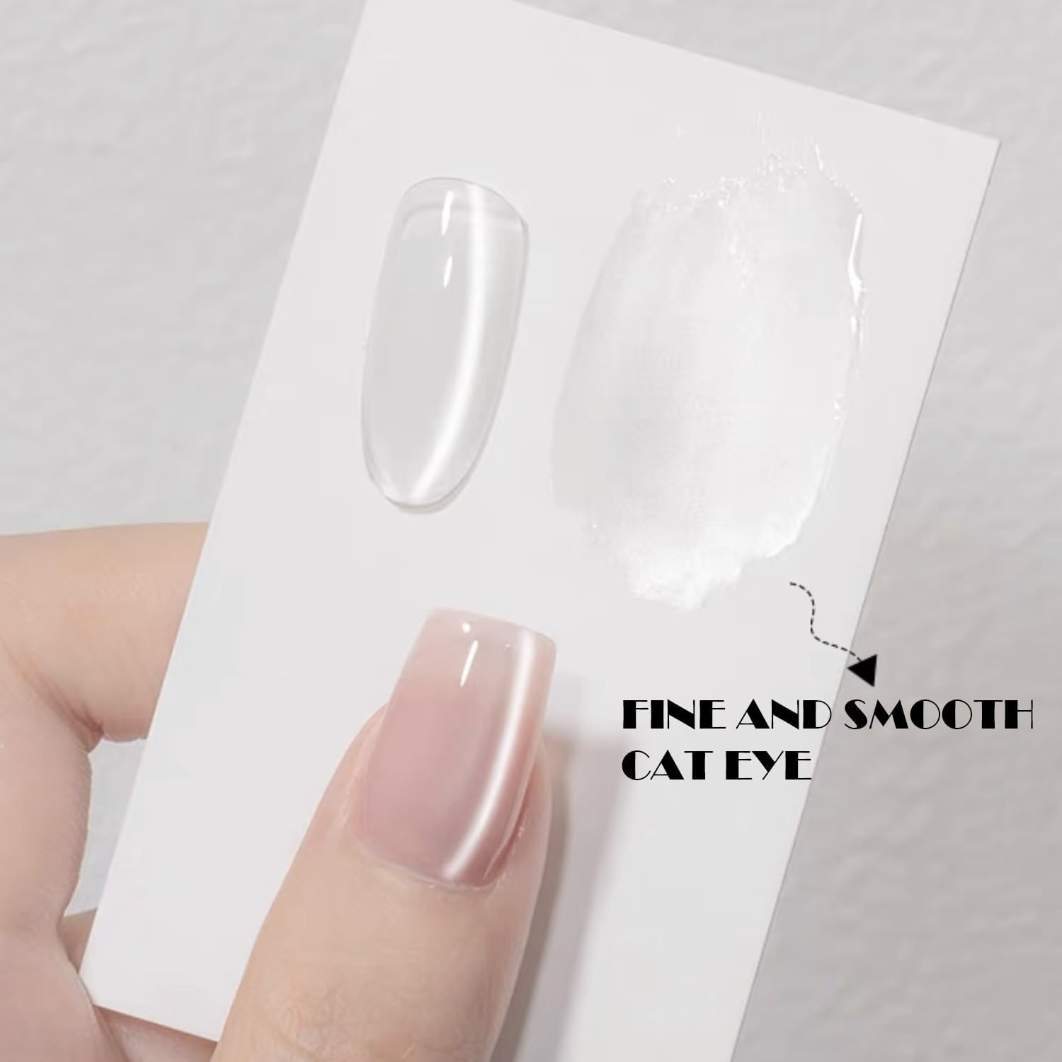 Vishine 16Ml Cat Eye Gel Nail Polish &ndash; Glitter Holographic Magnetic Gel, Reflective Translucent UV Gel, Silvery Moonlight (H002) image number 3