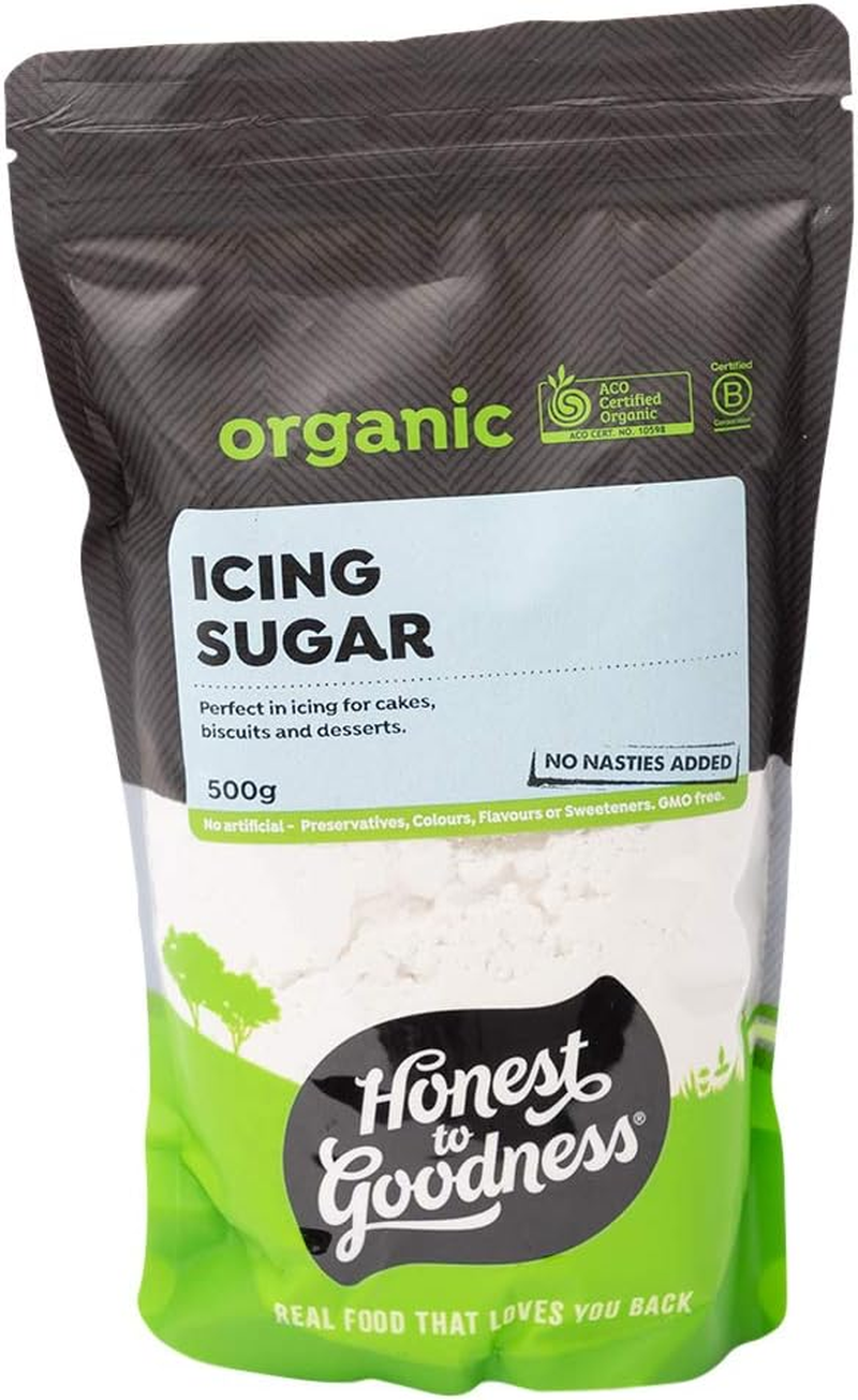 Honest to Goodness Organic Icing Sugar, 500G: Elevate Your Baking with Pure Sweetness and Natural Goodness. Perfect for Cake Decoration, Free from Additives. image number 4
