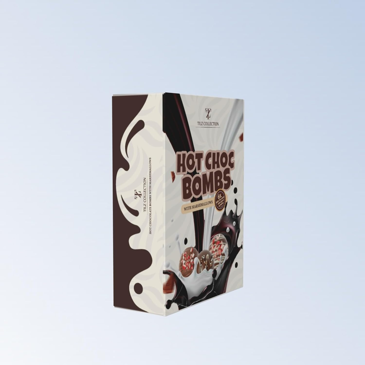 Hot Chocolate Bombs - 6 Cocoa Bombs with Mini Marshmallows and Toppings | Gourmet Hot Chocolate Gift Sets for Kids, Women, Men (Bolas De Chocolate)