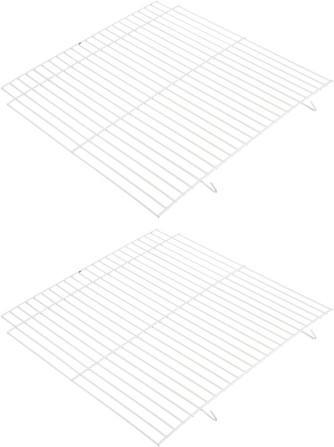 CATIEBYE 2Pcs Iron Net Pet Divider Panel for Small Animals Golden Hamster Cage Partition with Reinforced Mesh Versatile Dog Crate Separator for Rabbits Cats Parrots and Squirrels image number 1