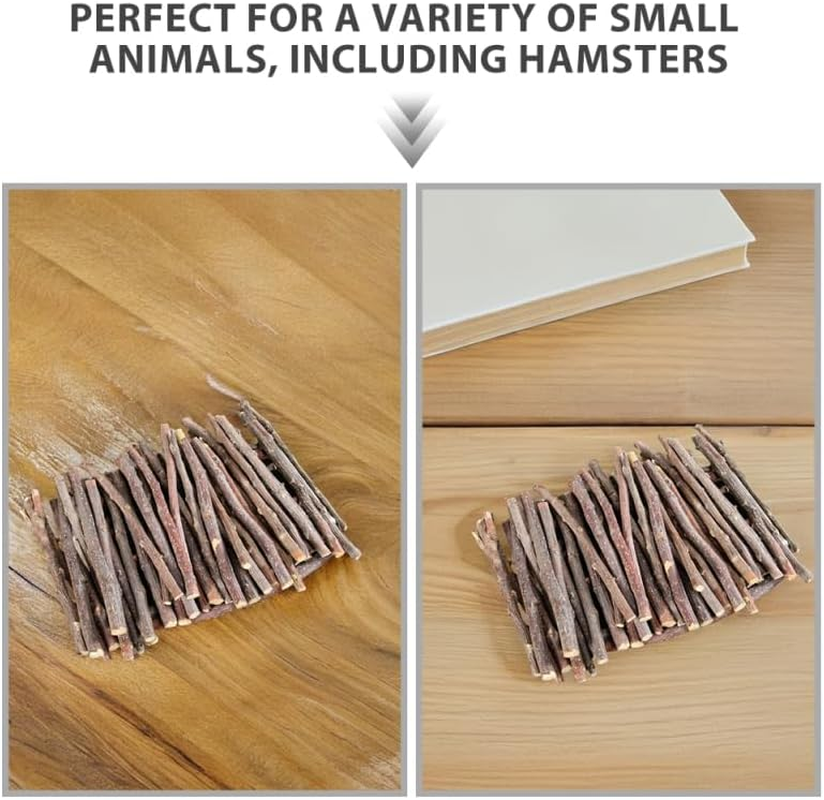 200G Pet Teething Apple Sticks Small Animal Toys Hamster Chew Toys for Rabbits Guinea Pigs Squirrels image number 1