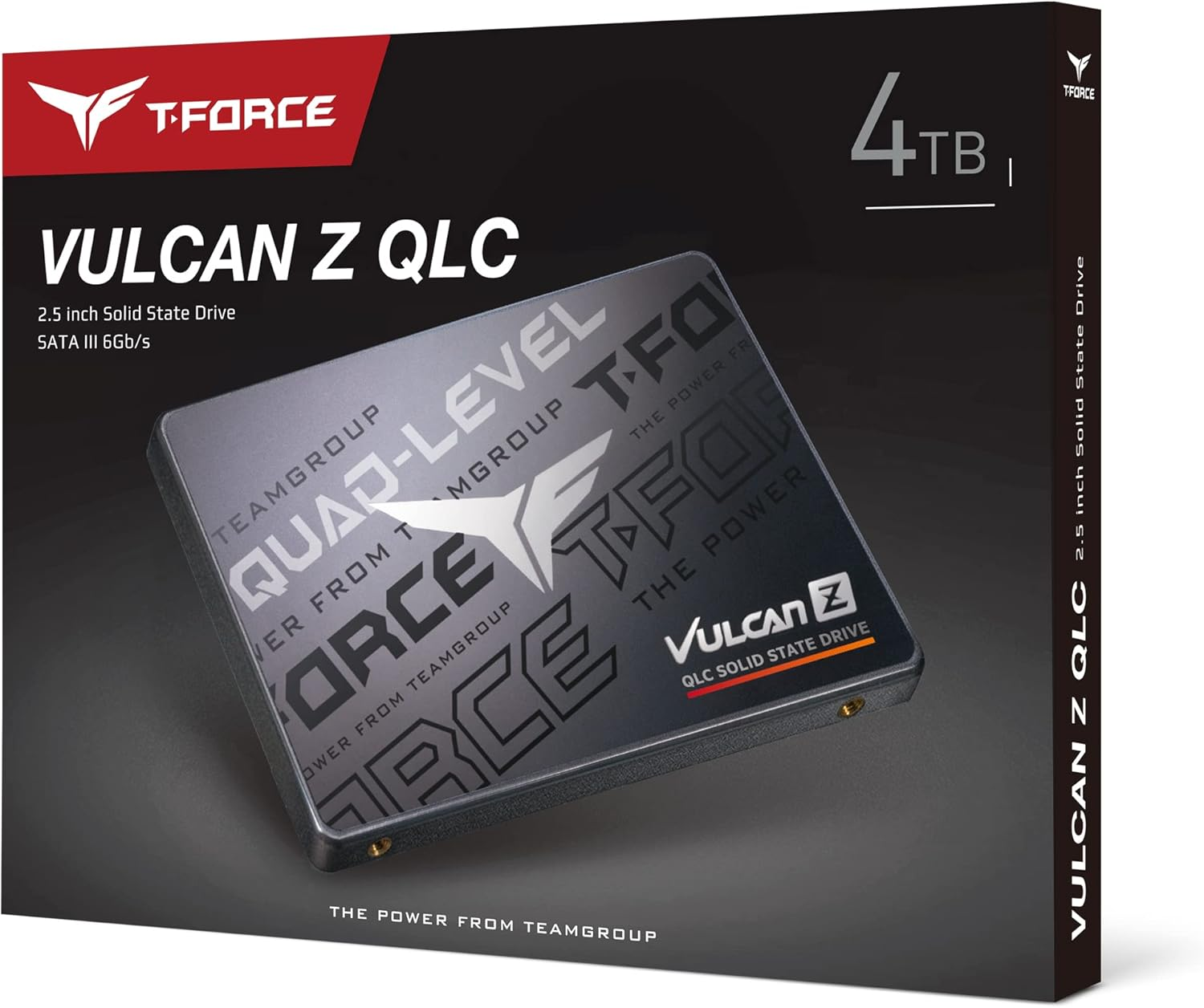 TEAMGROUP T-Force Vulcan Z 4TB SLC Cache 3D NAND QLC 2.5 Inch SATA III Internal SSD (R/W Speed 550/510 Mb/S) T253TY004T0C101 image number 2