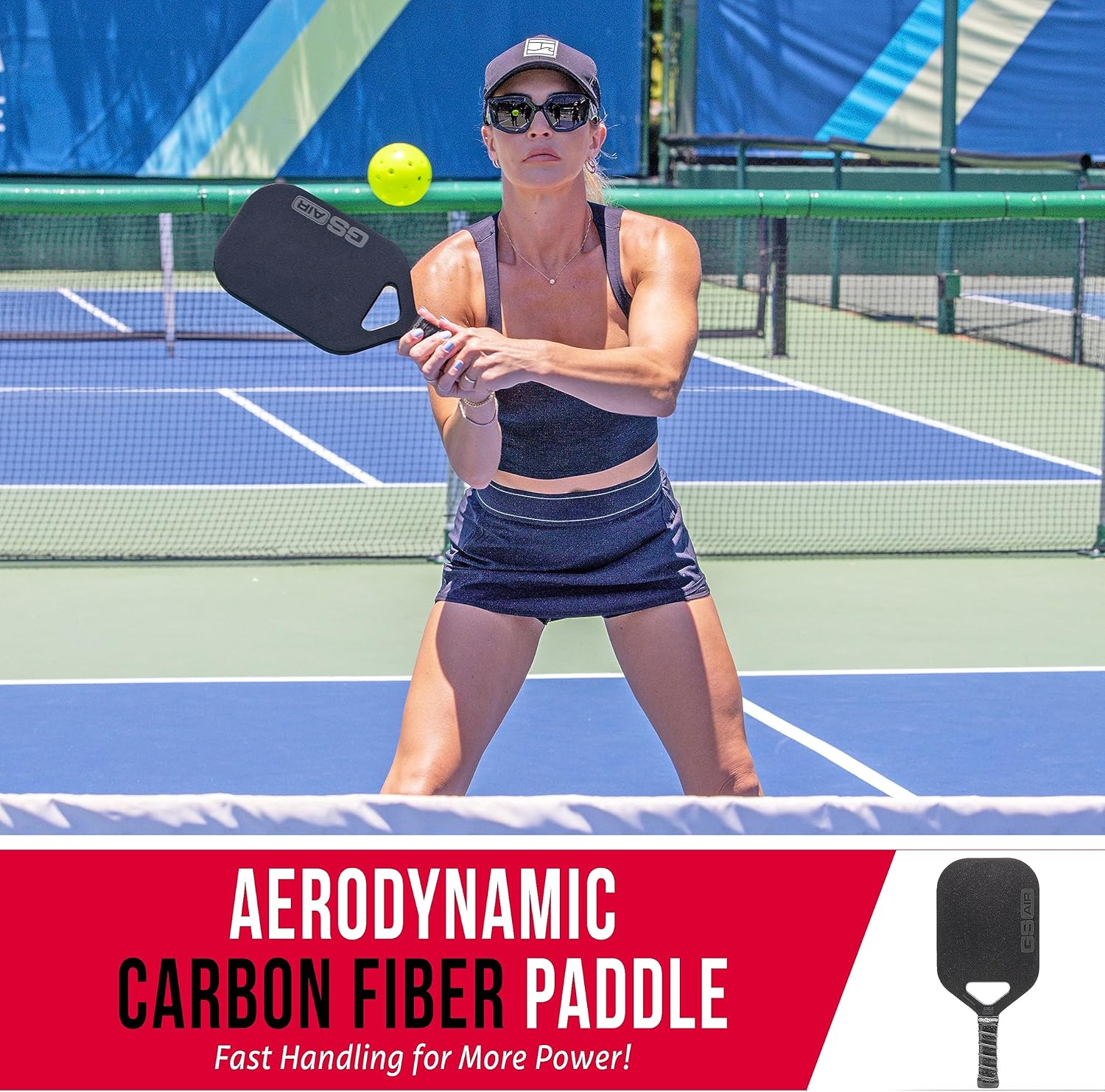 Gosports USAPA Approved Carbon Fiber Pickleball Paddle - GS AIR or GS PRO image number 2