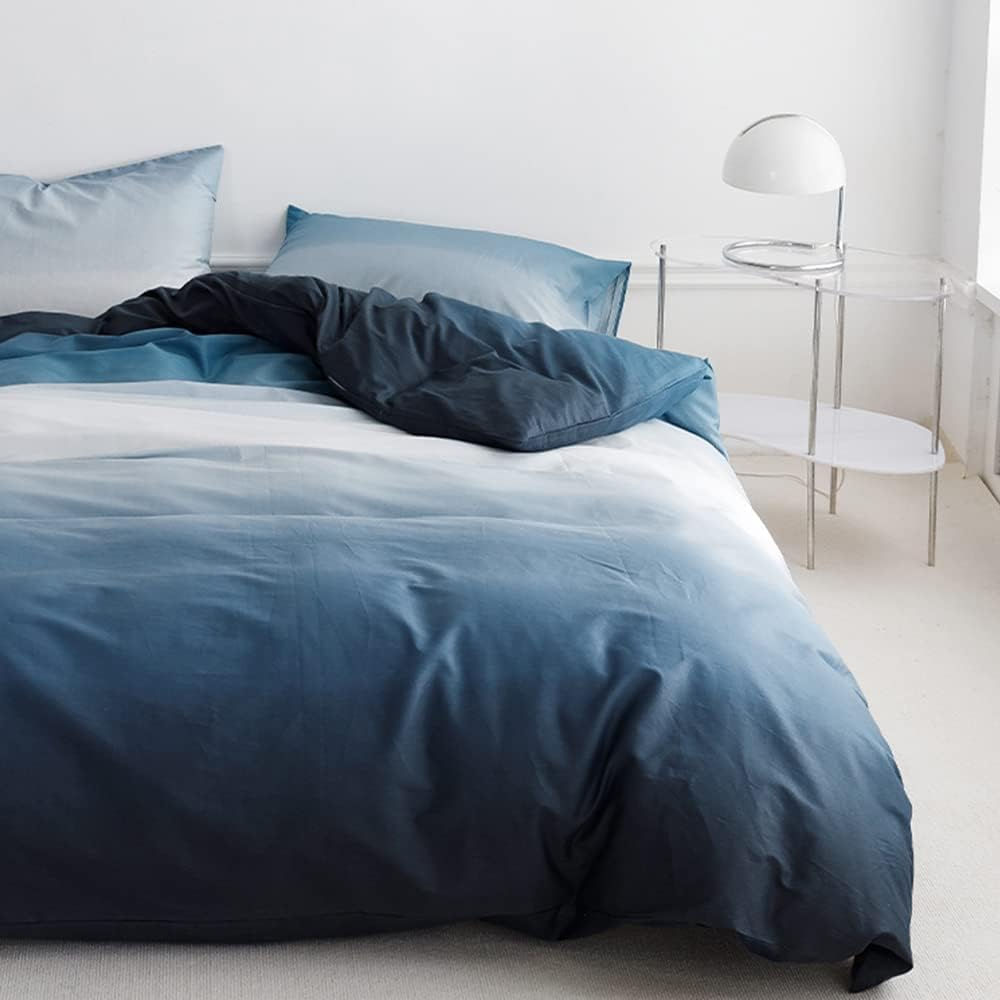 6Pcs Bedsheet King Size Xversion Duvet Cover Set,Soft Cotton Bedding for 200X200Cm Bed,Includes 1 Quilt Cover 220X240Cm,1 Flat Sheet 250X235Cm, 4 Pillowcases 48X74Cm,All-Season,Machine Washable (V1) image number 4