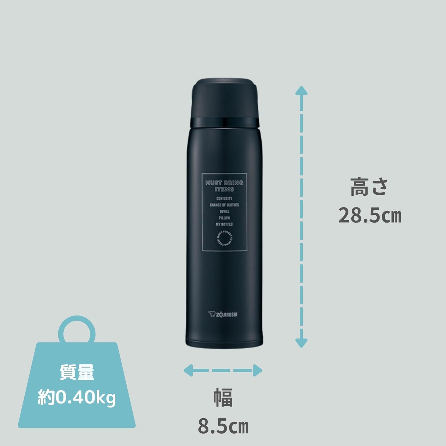 Zojirushi SJ-JS10 Stainless Steel Bottle with Cup 1 L, Black, SJ-JS10 BA - Red image number 4