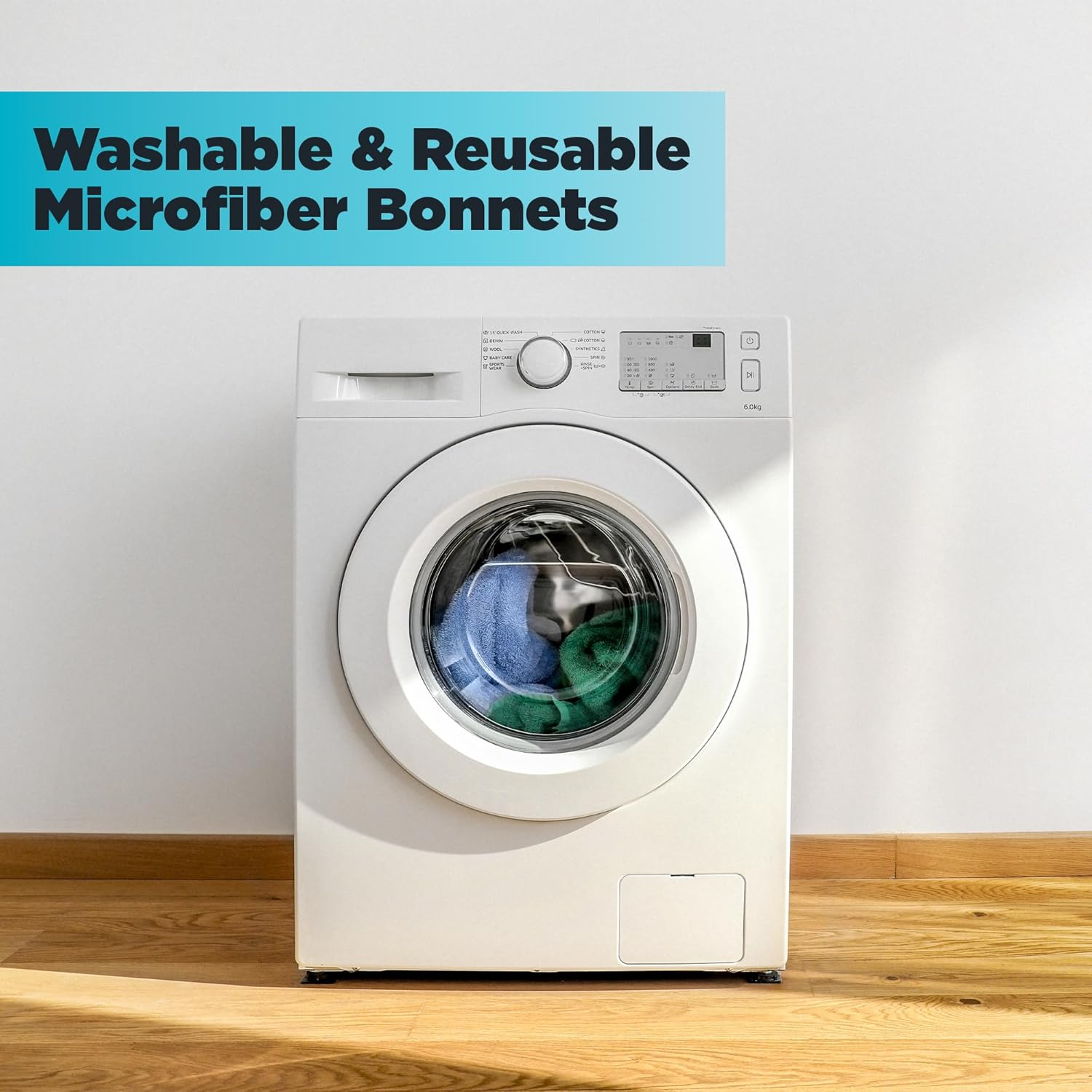 Invisible Glass 95183 Original Reach and Clean Tool Replacement Elastic Microfiber Bonnets, Pack of 3 image number 3