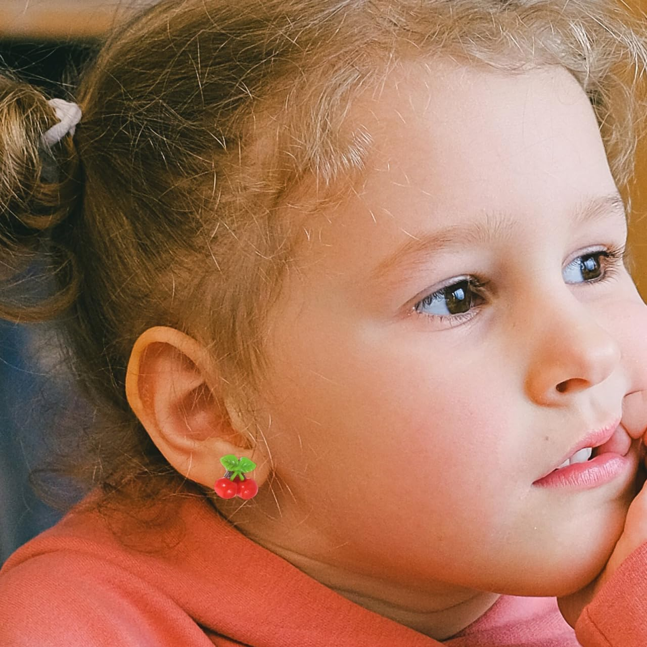 Toddmomy Clip on Earrings Girls: 4 Pairs No Pierced Design Earrings Dress up Pretend Princess Play Jewelry Accessories for Kids image number 4