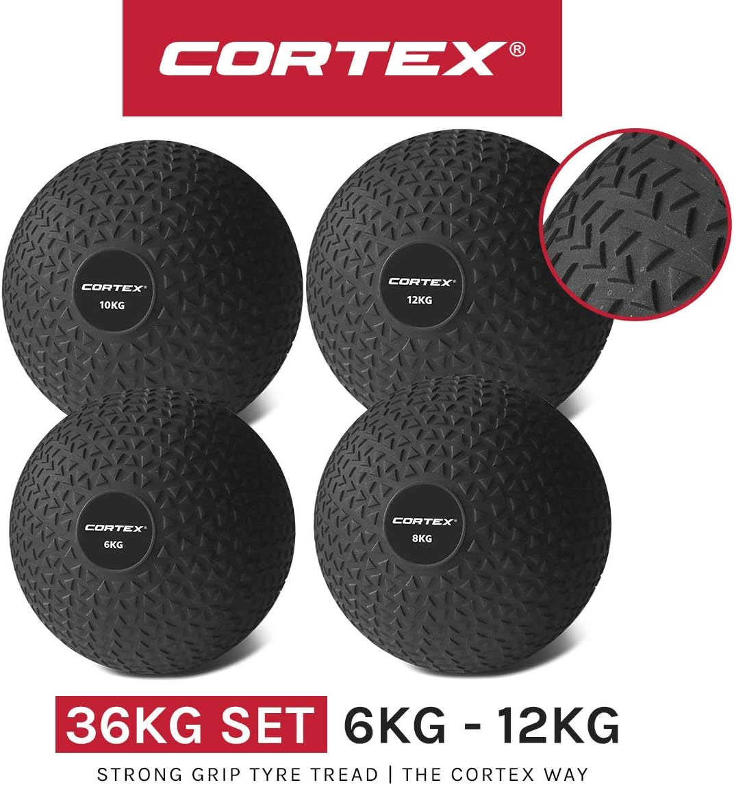 CORTEX Slam Ball V2 6-12Kg Set Weighted Dead Ball Exercise Ball Plyometric Explosive Training image number 3